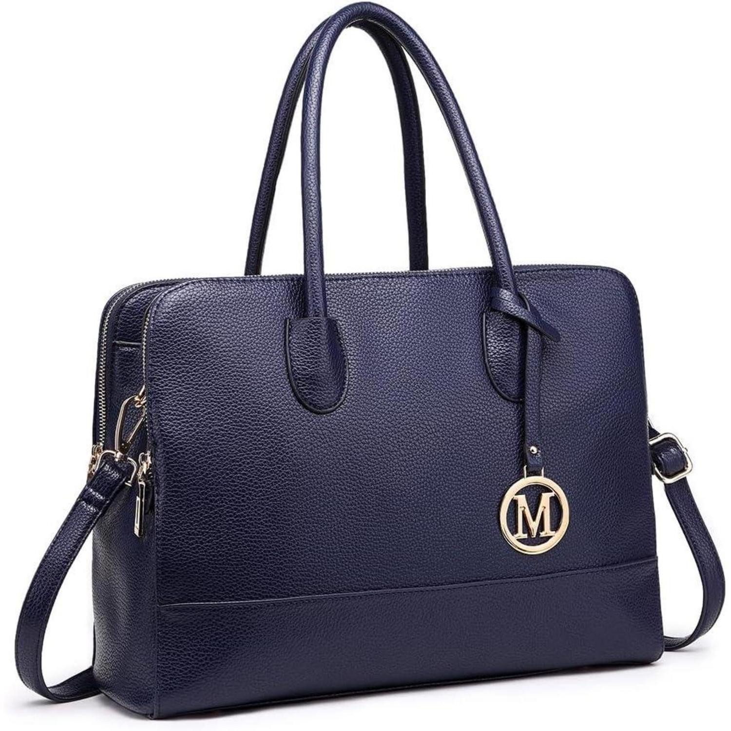 LuxusKollektion Aktentasche Aktentasche Damen Handtasche Laptoptasche Schultertasche Marine