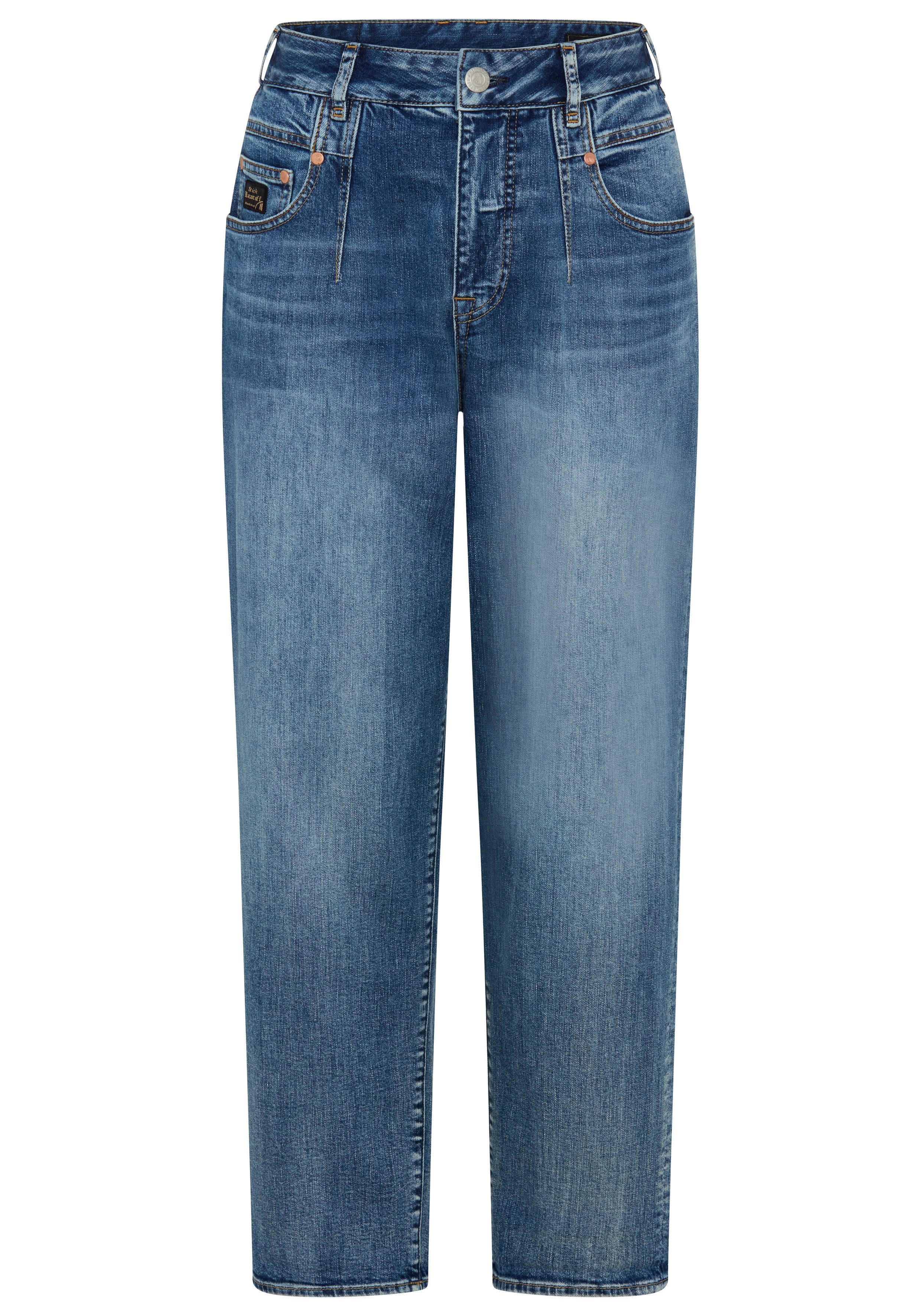 Herrlicher 5-Pocket-Jeans Brooke Denim Stretch im Loose Fit, Cropped-Länge – Bild 4 von 5