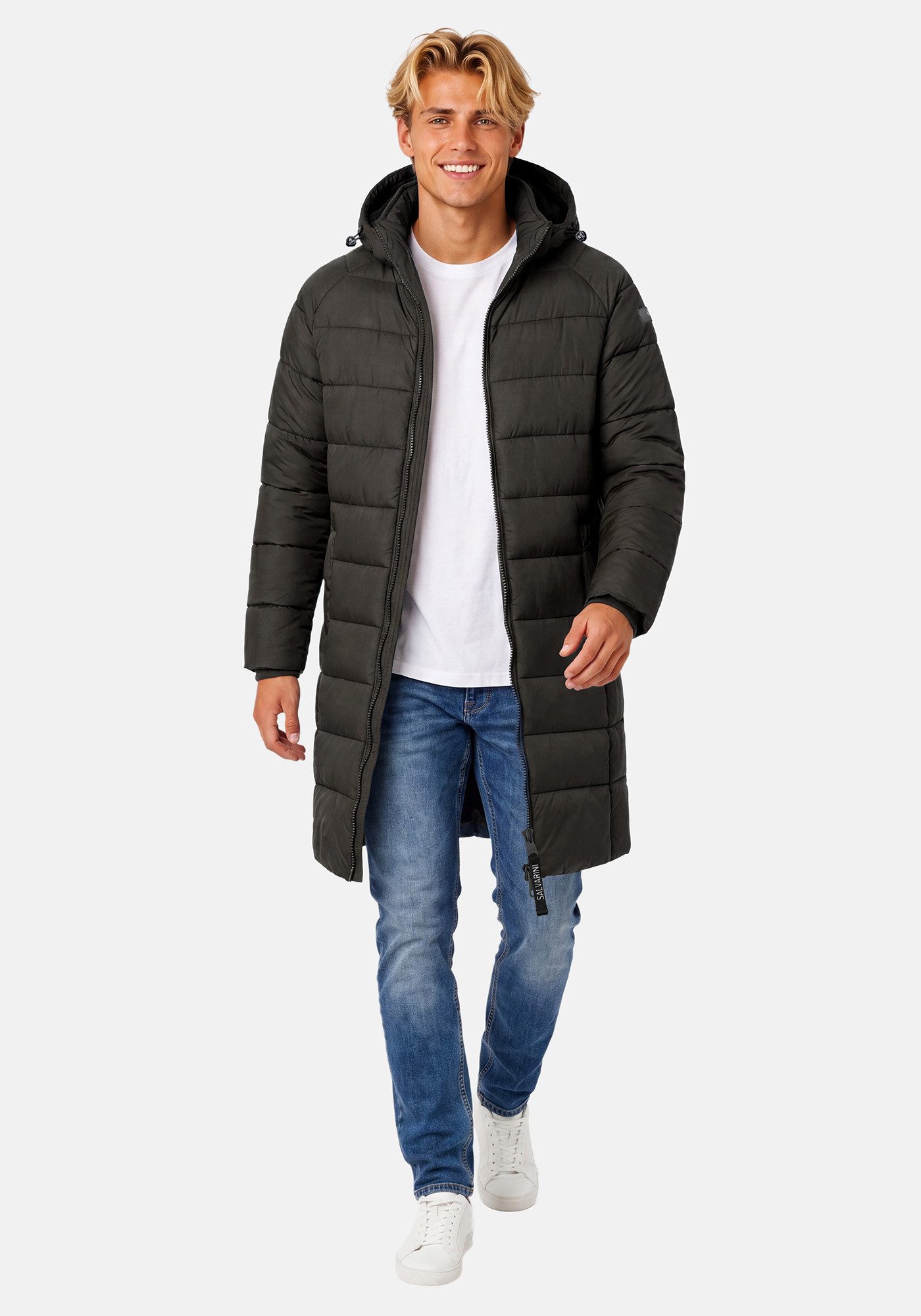 Alessandro Salvarini Winterjacke ASLoongi mit warmem Teddyfell und abnehmbarer Kapuze