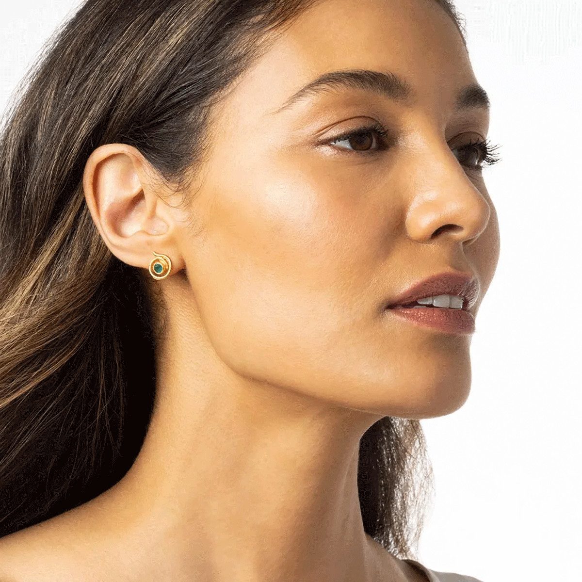 Ohrring und Ketten Set Art déco-Ohrringe »Spiralen«.