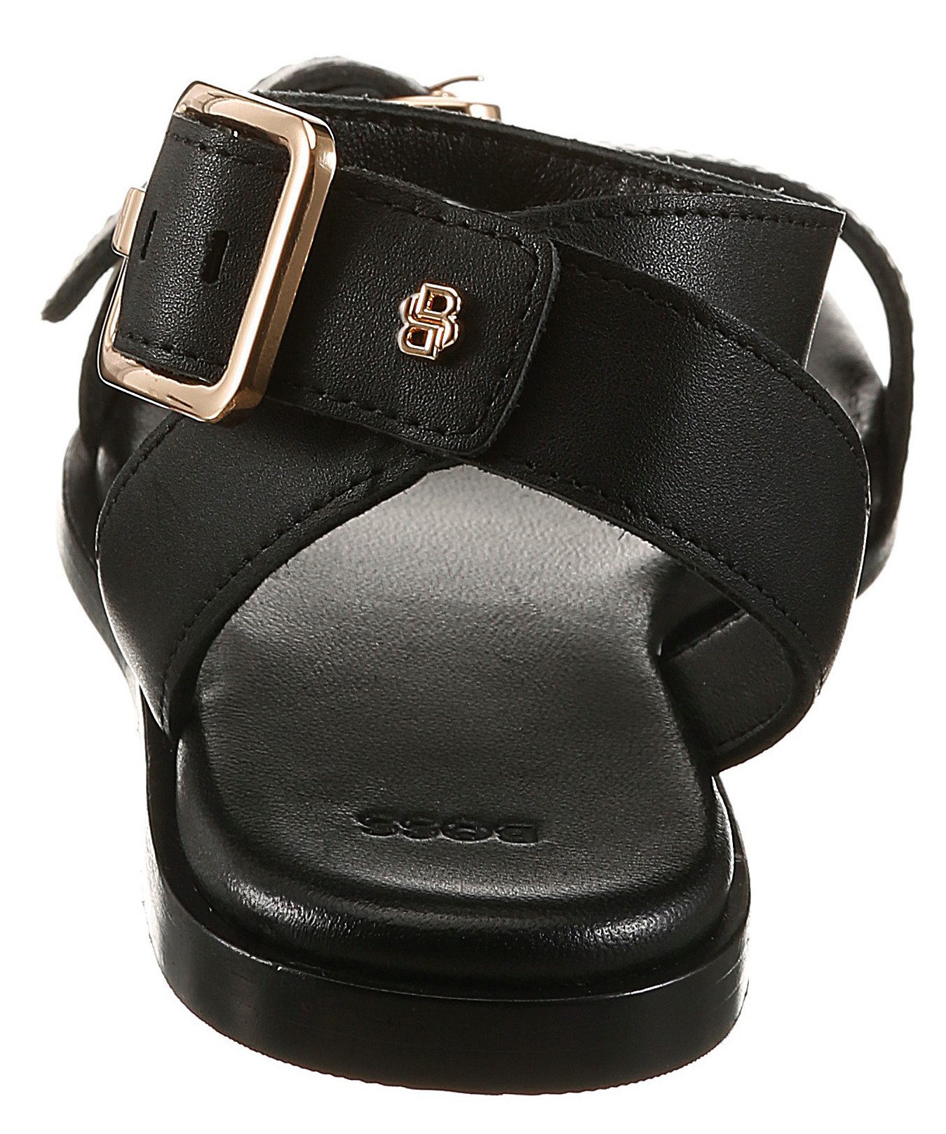 BOSS Sandale Sommerschuh, Leder Sandalette mit Fesselriemen