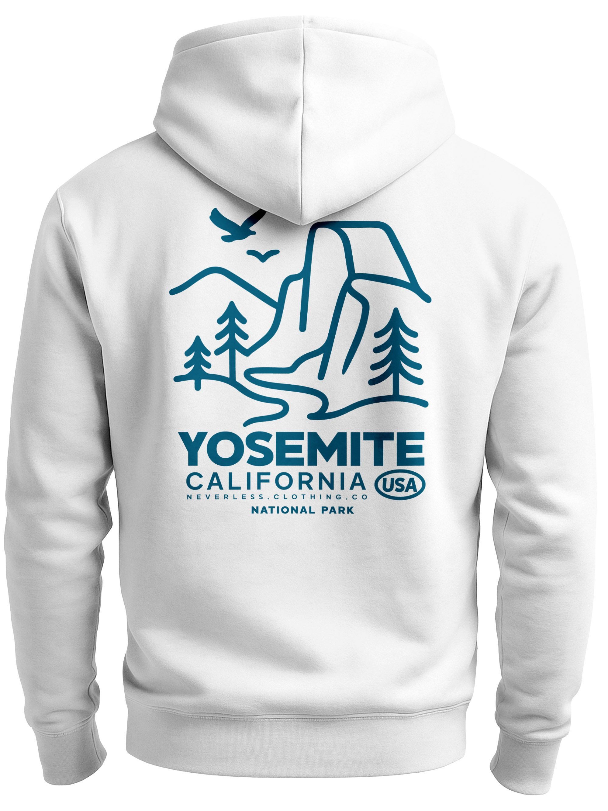 Sweatjacke Herren Sweatjacke Backprint Yosemite National Park Zipjacke