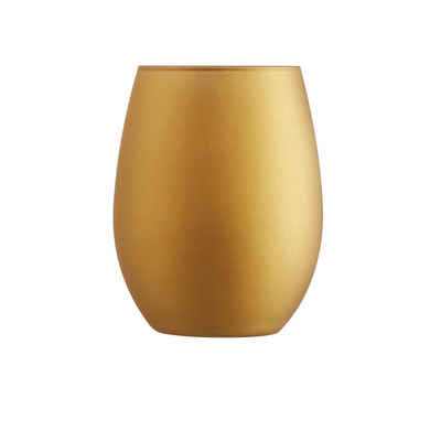 Chef & Sommelier Tumbler-Glas »Primary Gold«, Krysta Kristallglas, Trinkglas Wasserglas Saftglas 350ml Krysta Kristallglas gold 6 Stück