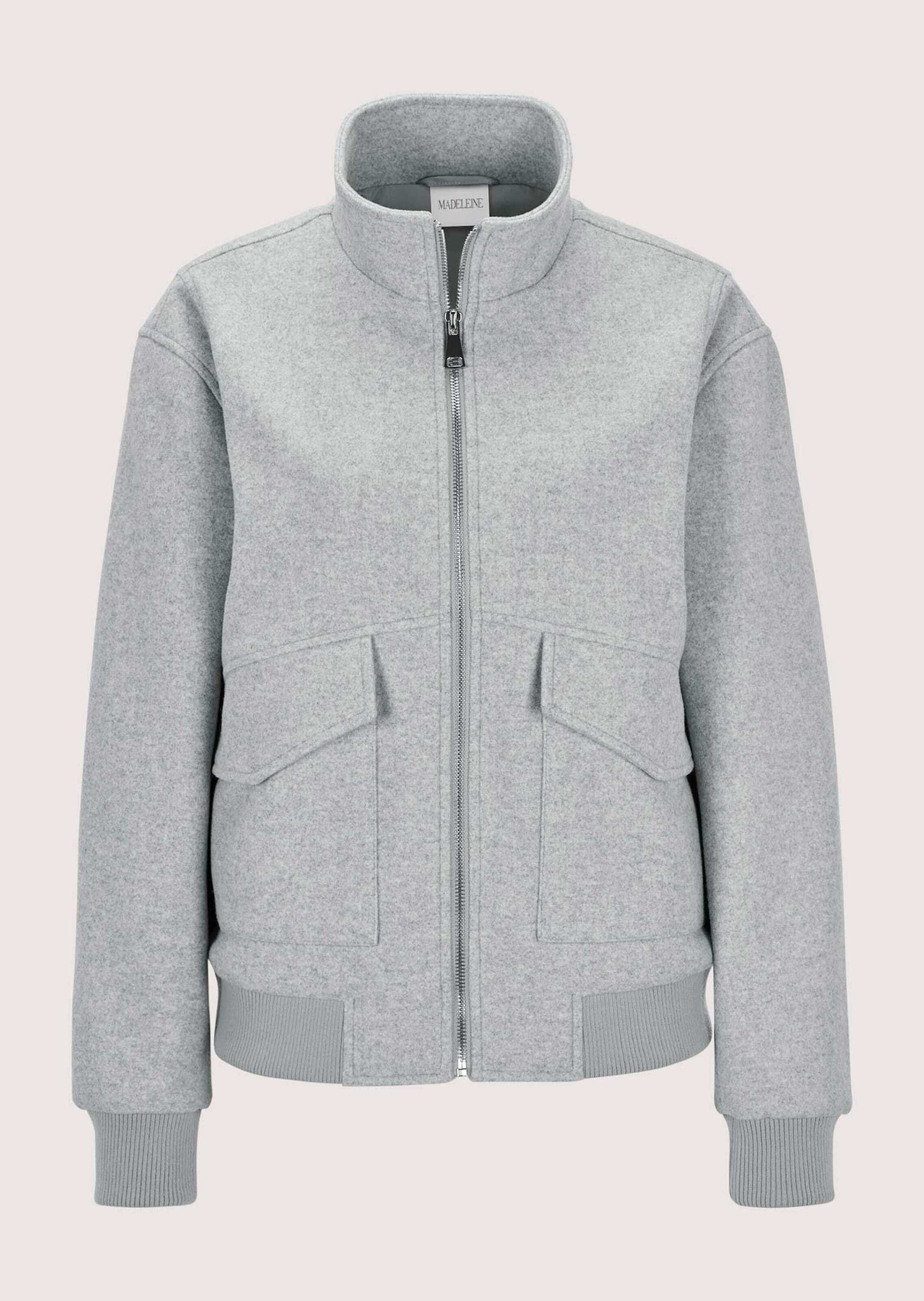 Outdoorjacke Eleganter Damenblouson mit Melange-Optik