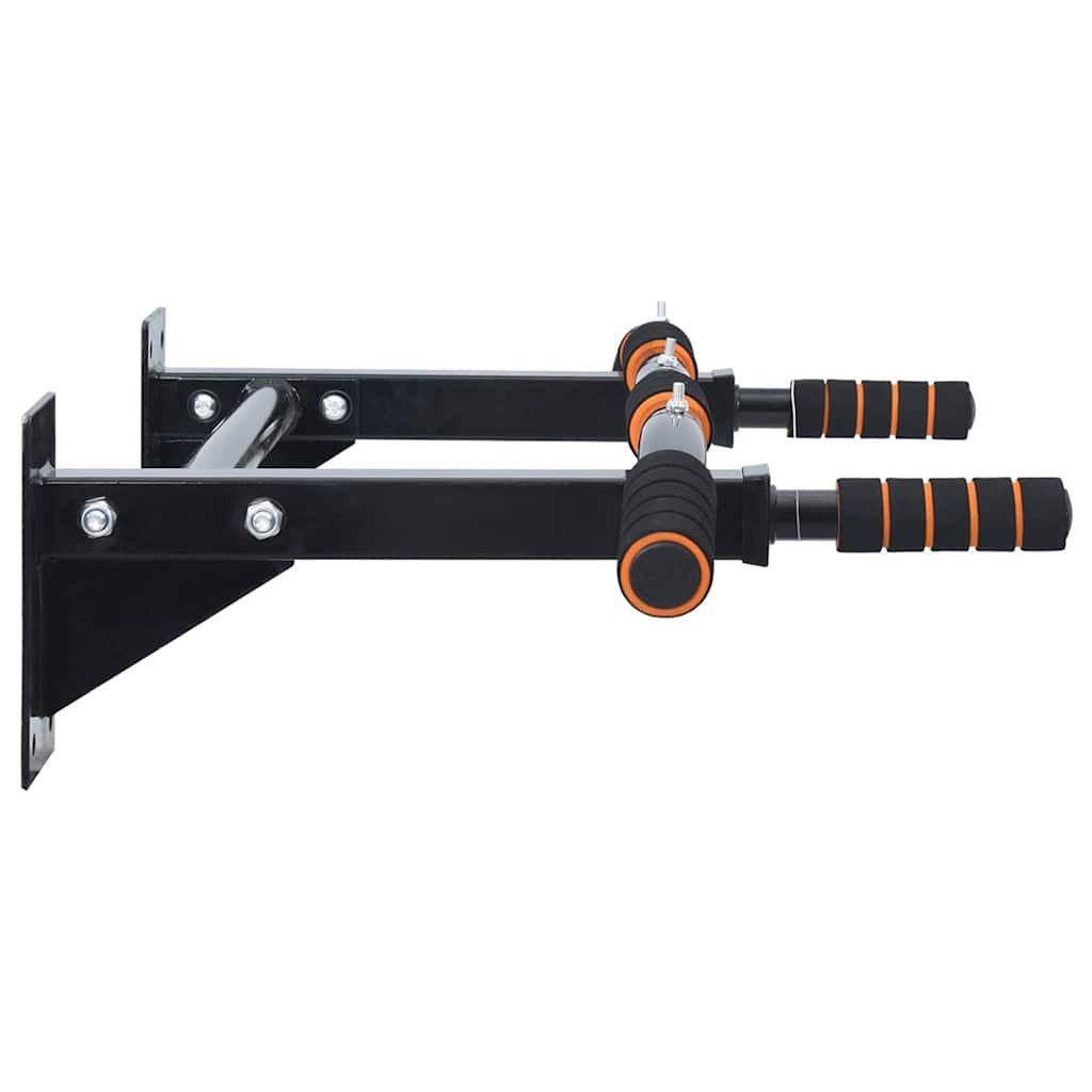 vidaXL Kletter-Trainingsgerät Klimmzugstange Schwarz und Rot 92 x 51 x 18 cm