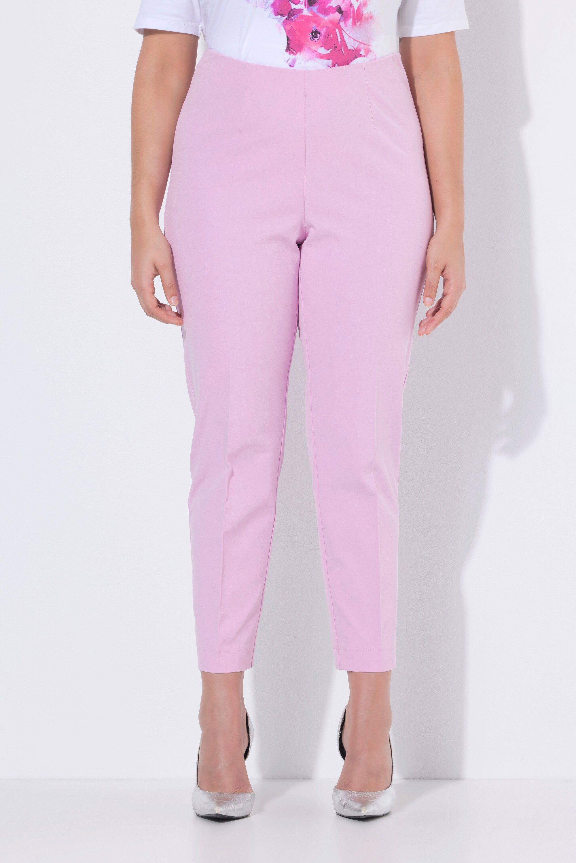 Ulla Popken Funktionshose 7/8-Hose schmales Bein Elastikbund