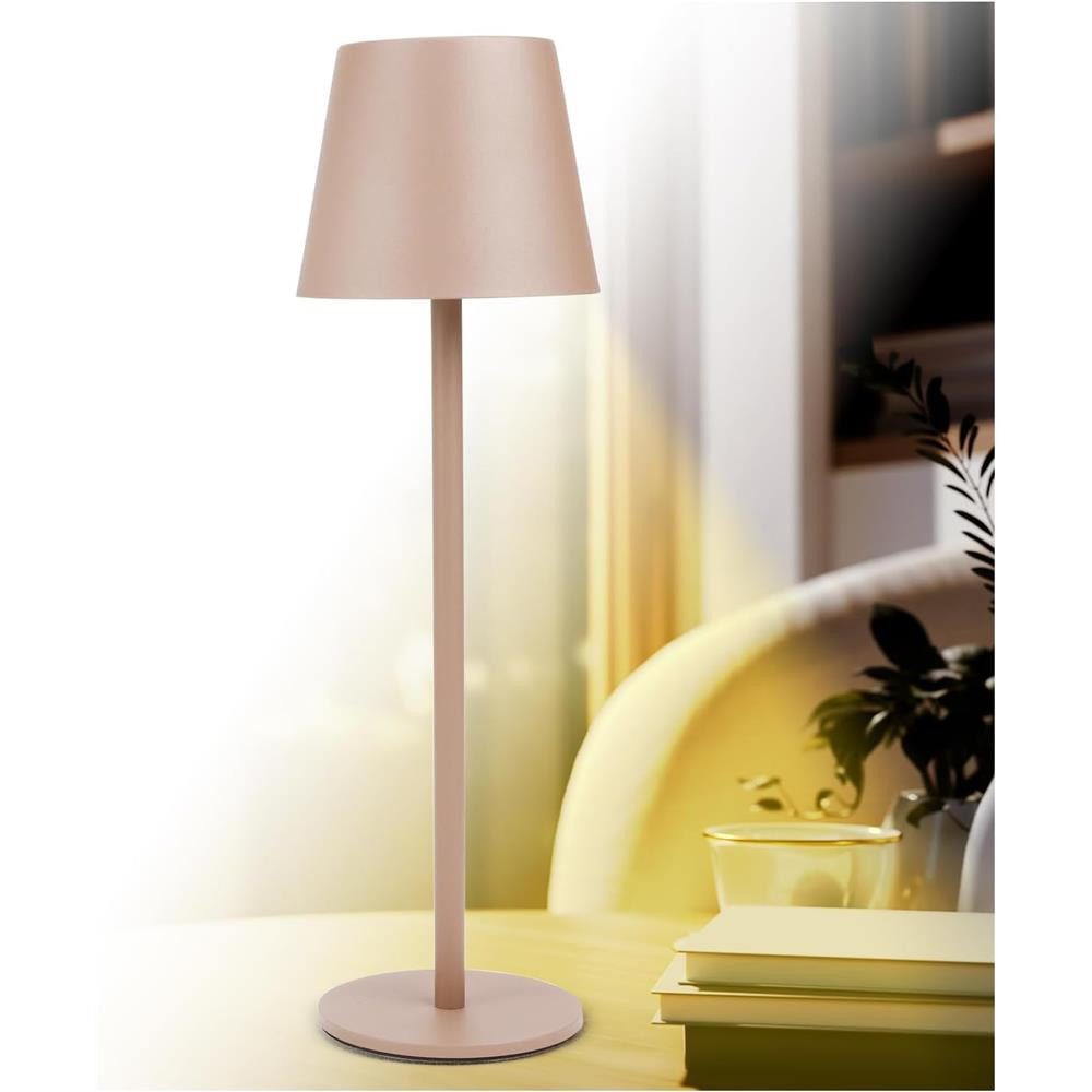 AddLiving LED Tischleuchte LED Tischleuchte Romantic dimmbar Touch 3 Lichtfarben IP44 12h kupfer, 56 LEDs, 3 Lichtfarben, Touch-Funktion, stufenlos dimmbar
