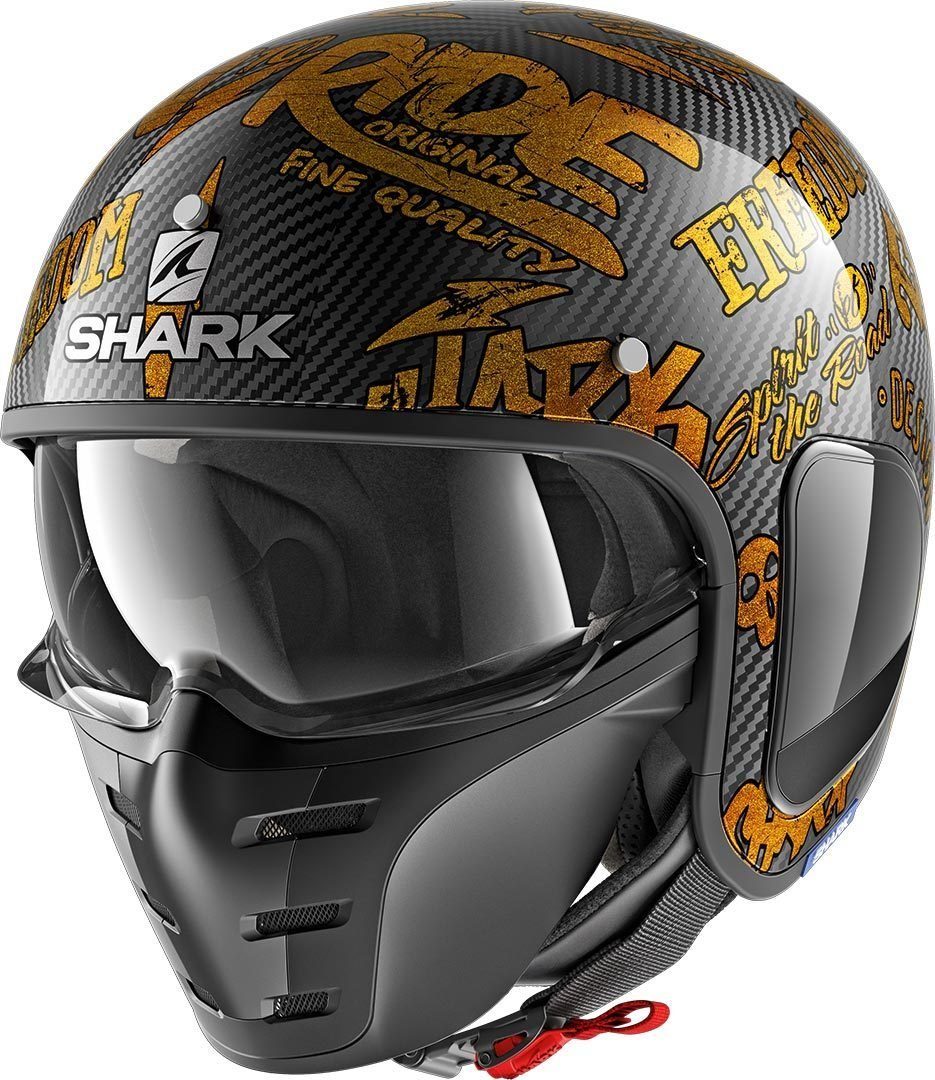 Shark Motorradhelm -S-Drak Freestyle Cup Jethelm, integriertes Sonnenvisier