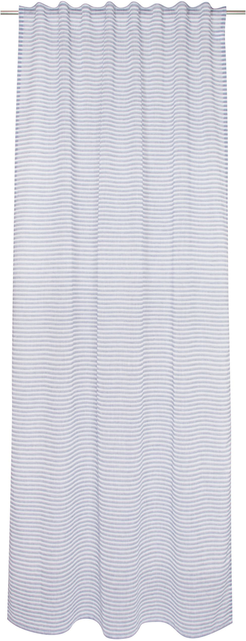 TOM TAILOR HOME Vorhang Natural Stripe (1 St), verdeckte Schlaufen, transparent, transparent