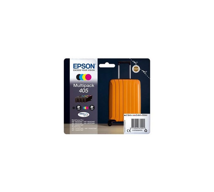 Epson 405 Koffer 4-colours MultiPack Tintenpatrone (Multipack 4-tlg. 4 Stück Inhalt)