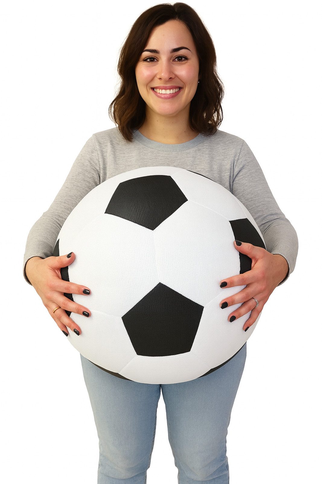 BURI Softball XXL Meshball Riesenball 50cm Ball groß Spielball Stoffball Mesh Ball