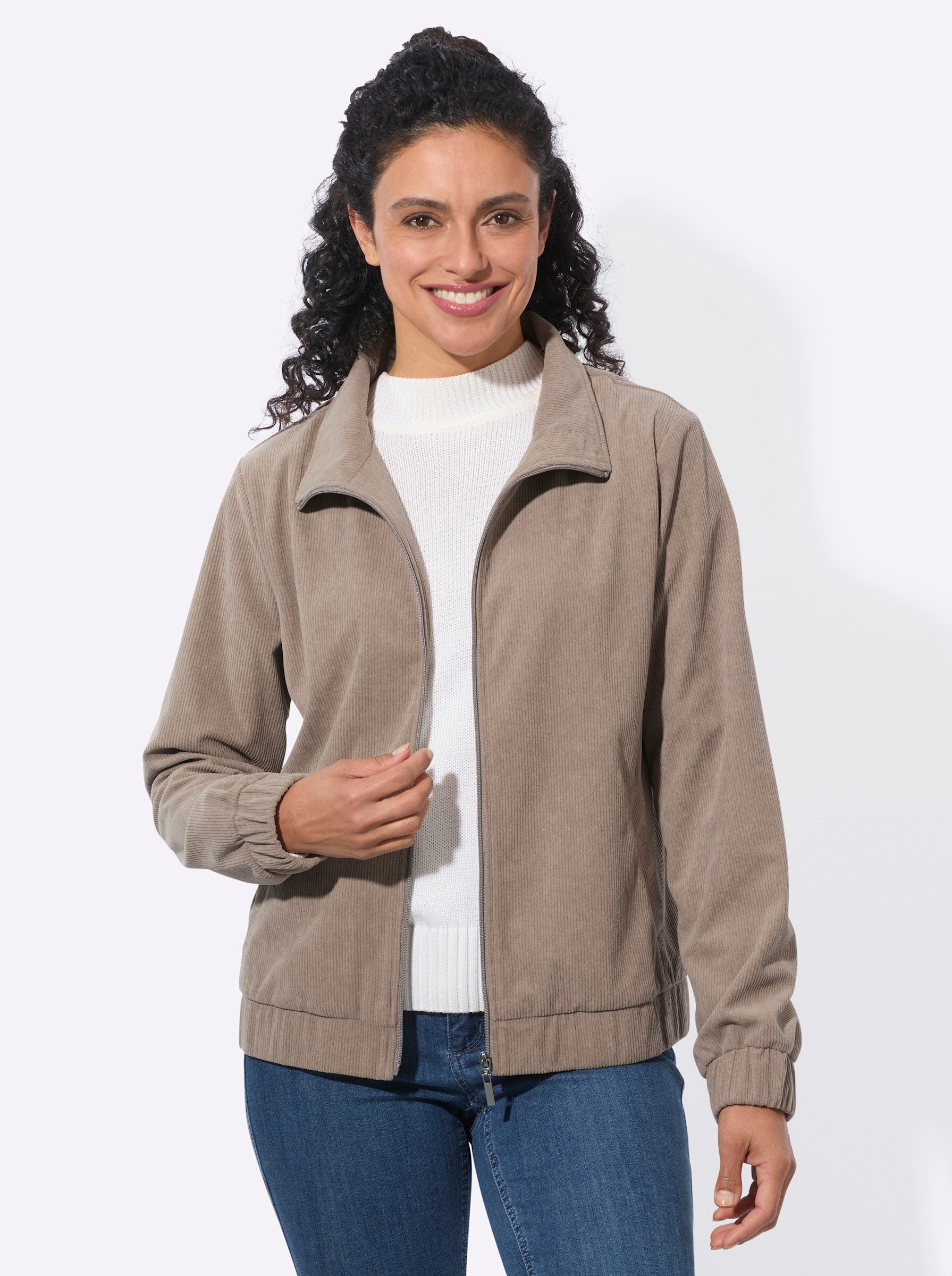 Witt Shirtjacke Cord-Jacke Langarm