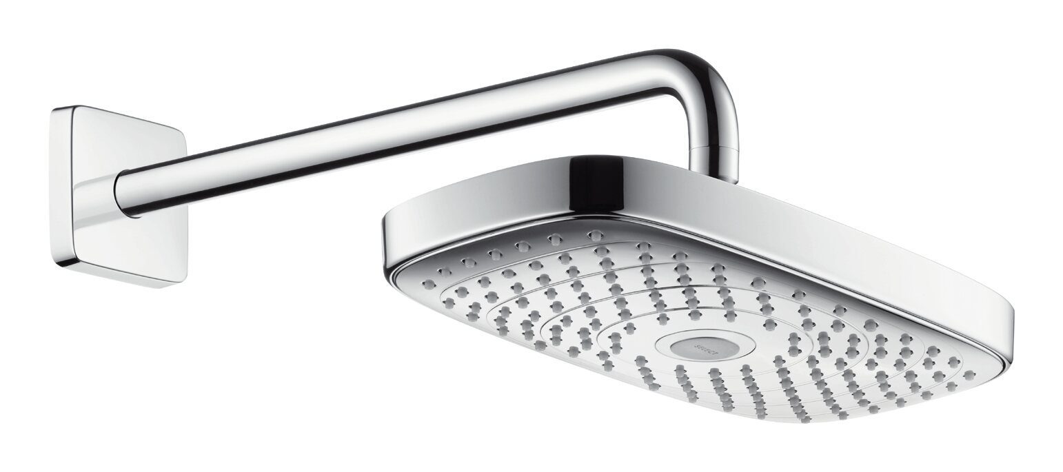 mit E hansgrohe Chrom 300, 2jet Select Brausearm Raindance Kopfbrause