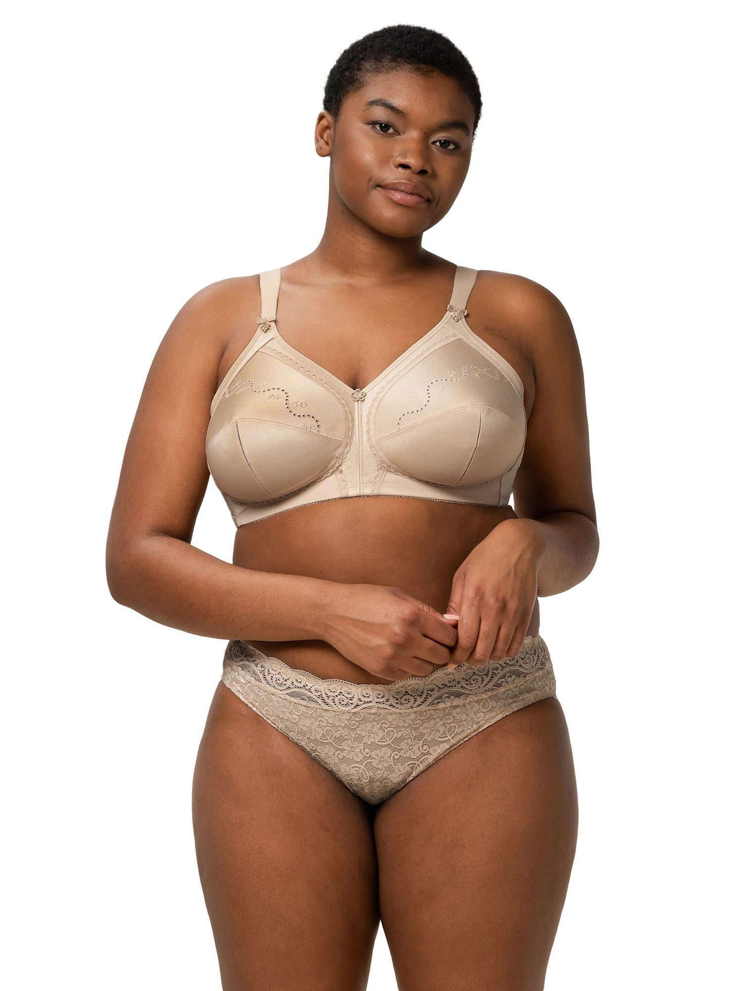 Triumph Bügelloser BH Doreen Cotton (2-tlg) Damen Frauen Mädchen