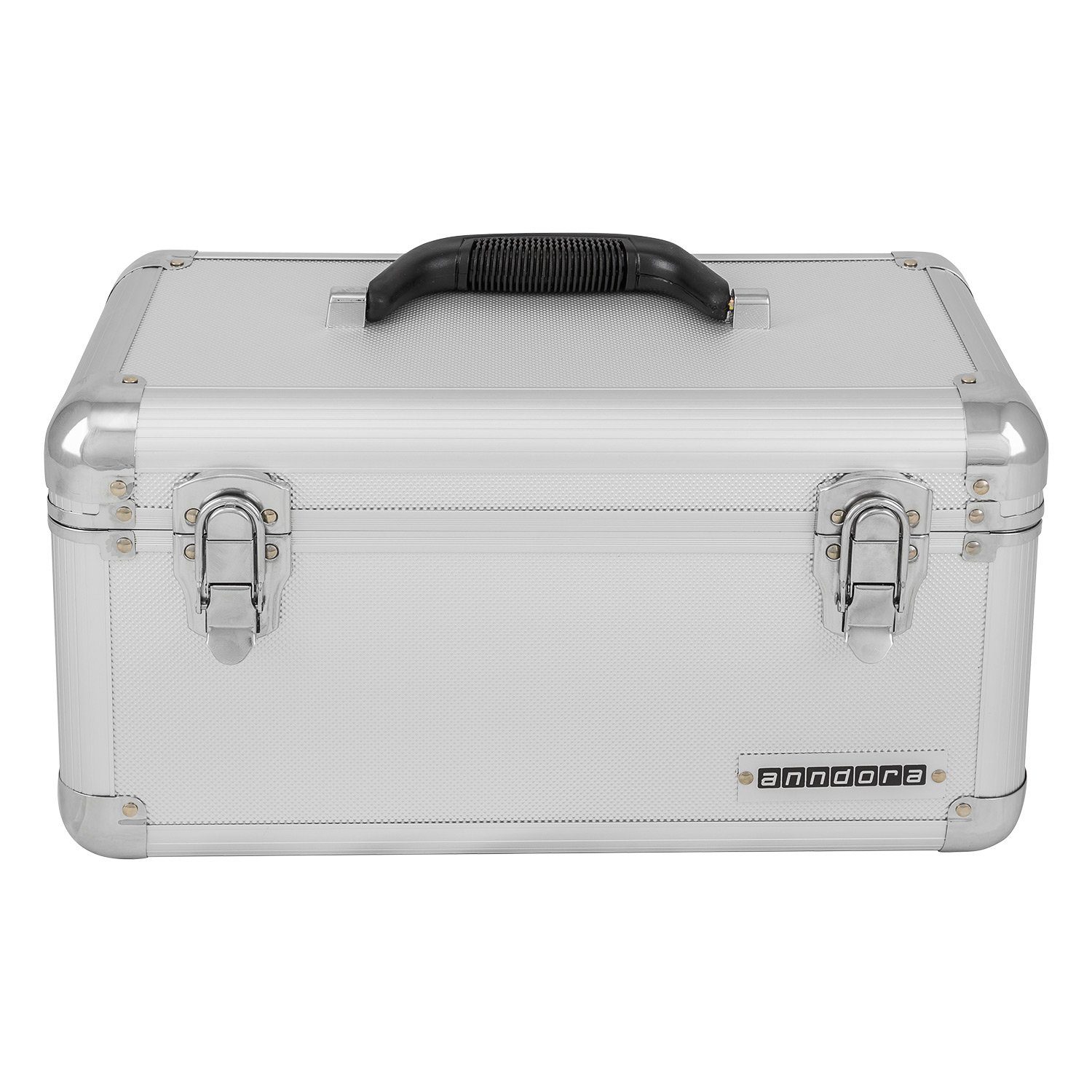 anndora Werkzeugkoffer Transportbox 13 L Werkzeugkasten Werkzeugbox, herausnehmbare Fächerschale - 2 Schnappschlösser - 1,6 Kg leicht