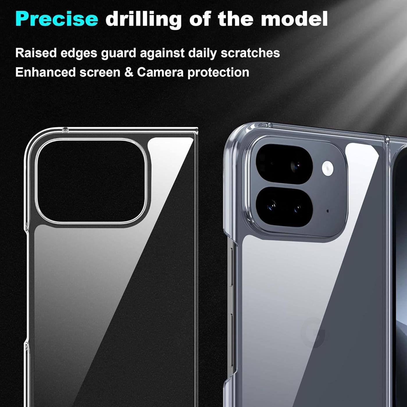 CoolGadget Handyhülle Transparent Ultra Slim Case für Google Pixel 10 Pro Fold 6,4 Zoll, Silikon Hülle Dünne Schutzhülle für Pixel 10 Pro Fold Hülle – Bild 5 von 5