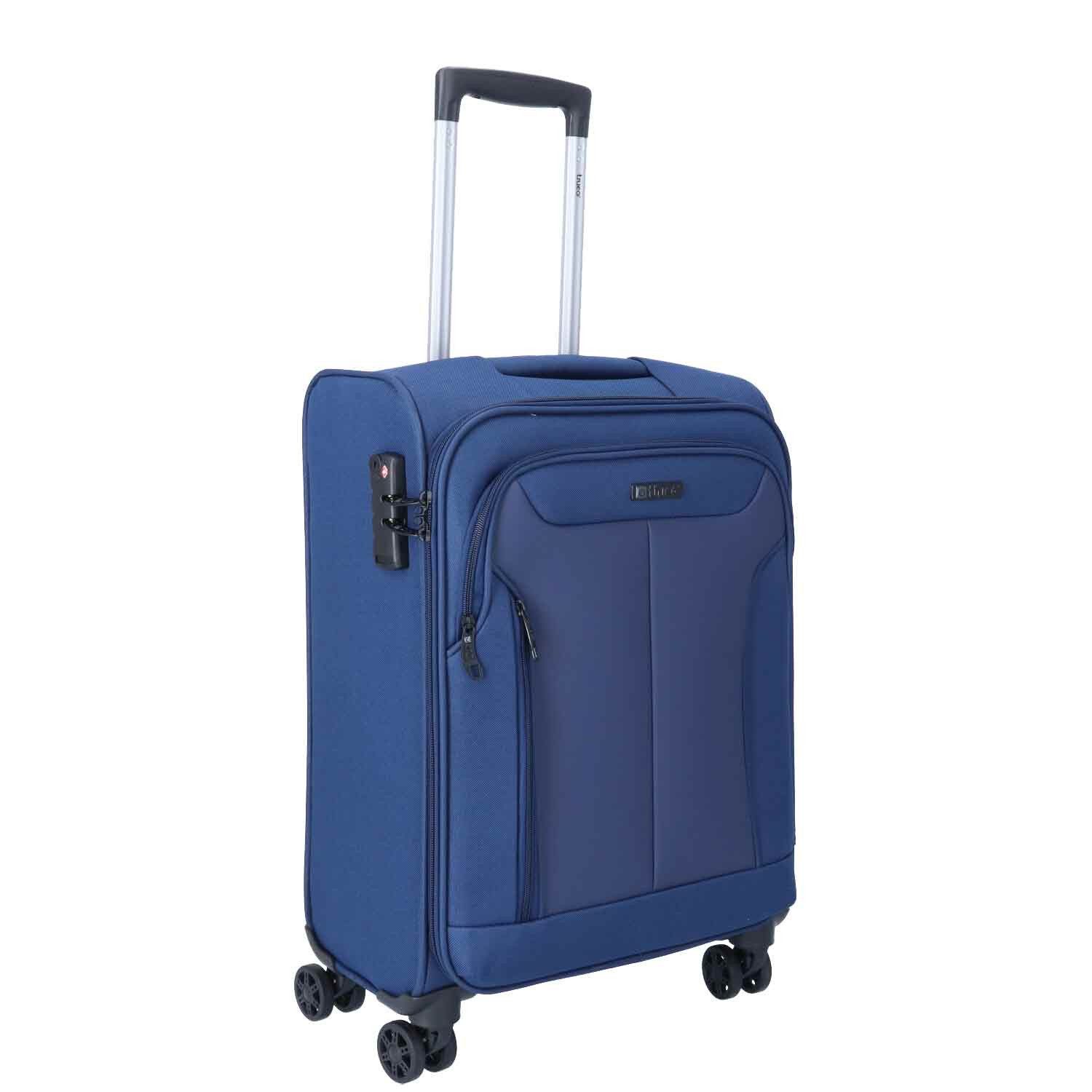 TheTrueC Koffer TheTrueC 4 Rollen Koffer Superlight 55cm Kopenhagen navy, 4 Rollen Rollen