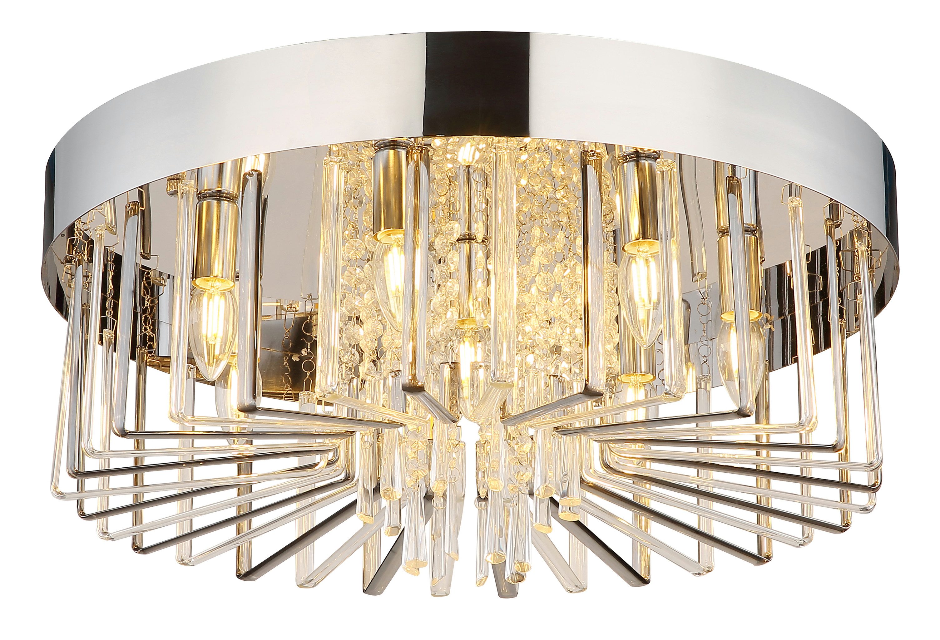 GLOBO LIGHTING Deckenleuchte KIRINA, ohne Leuchtmittel, Deckenlampe Wohnzimmer-Leuchte Schlafzimmer-Leuchte Flur Küche