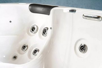 PureHaven Whirlpool 215x215cm 5Personen Rücken- Gesäß- Nacken- & Fußreflexzonenmassage