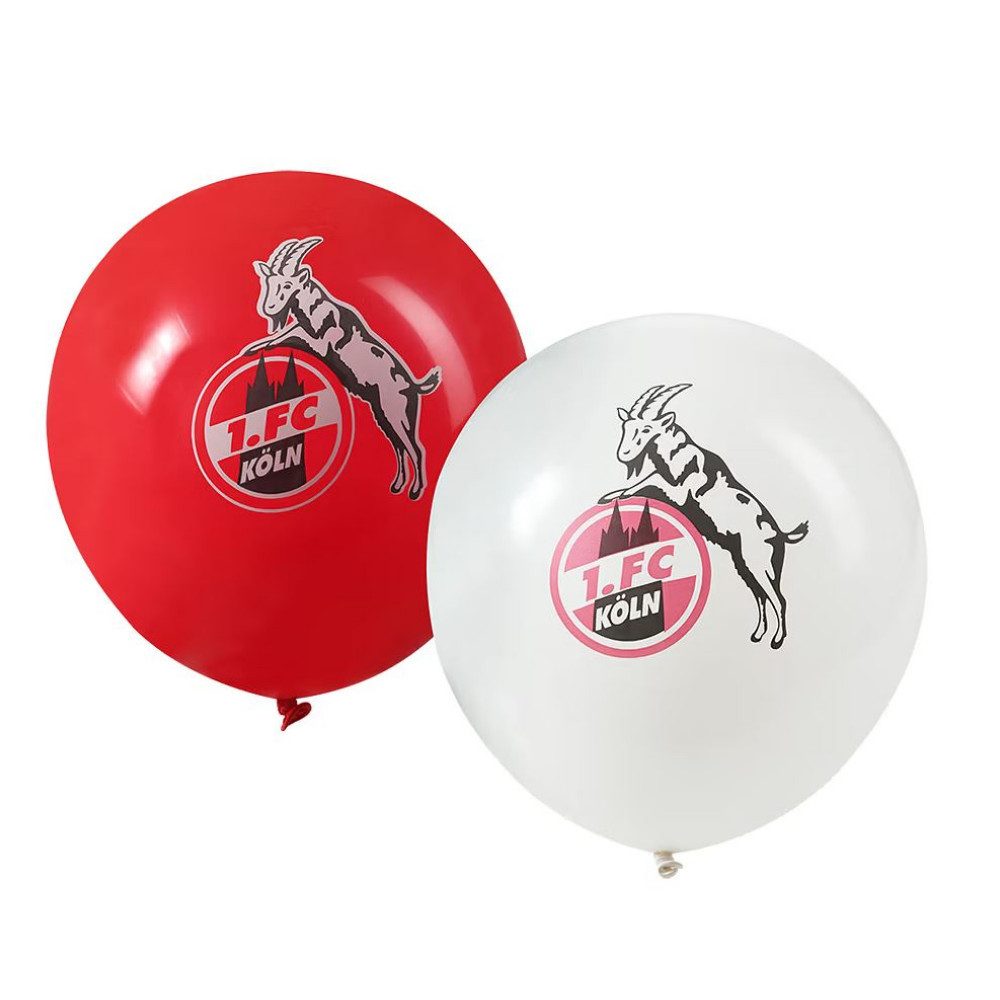VertriebsArena GmbH Aufblasbares Partyzubehör 1. FC Köln Luftballons "Logo" 10er Set
