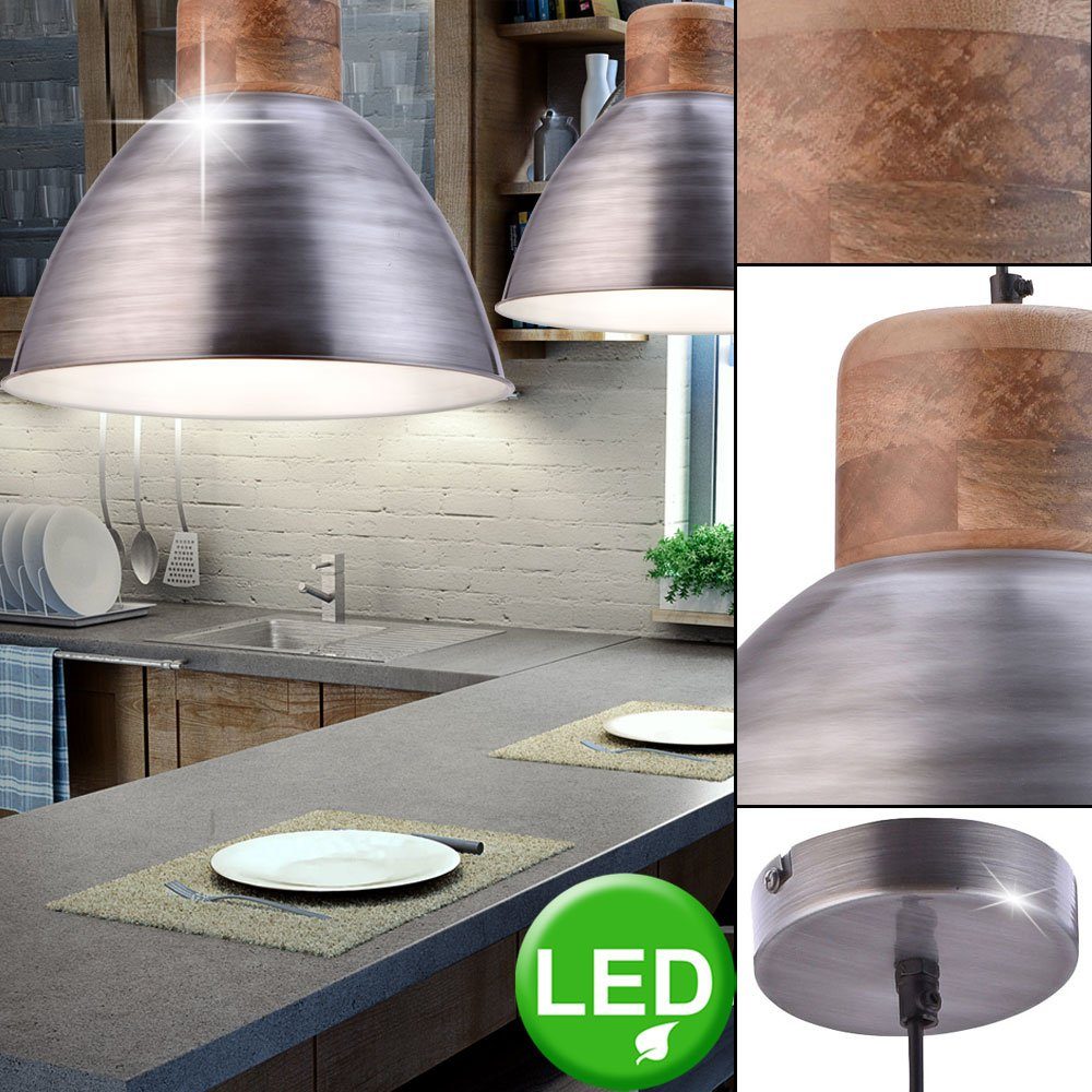 etc-shop LED Pendelleuchte, Leuchtmittel inklusive, Warmweiß, Industrial Decken Hänge Lampe Wohn Zimmer Beleuchtung