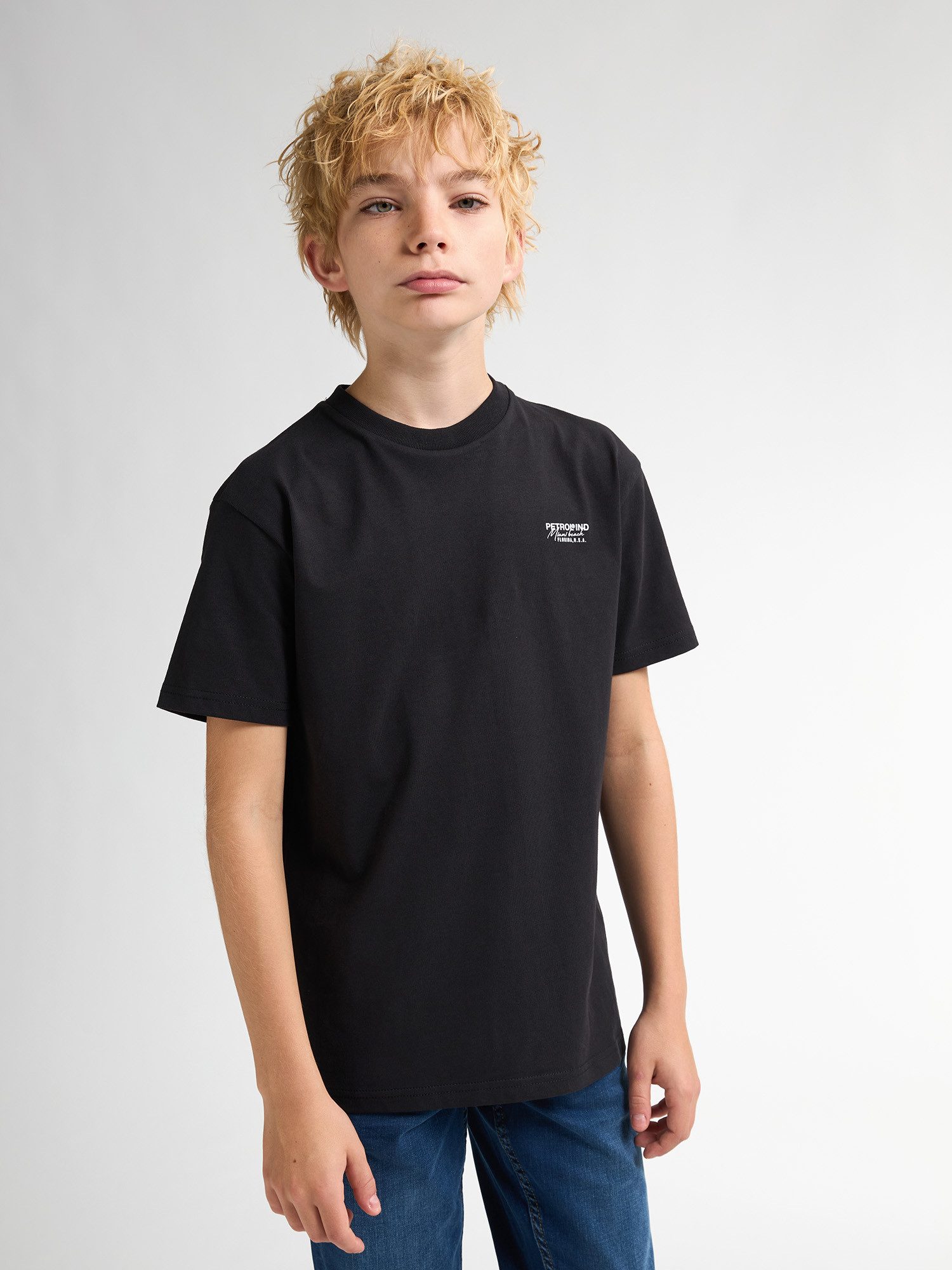Petrol Industries T-Shirt Oceanpoint mit Rückenaufdruck