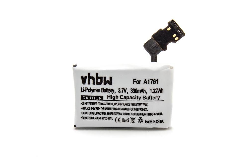 vhbw kompatibel mit Apple Watch 2 42mm, MP032LL/A, MNNN2LL/A Akku Li-Polymer 330 mAh (3,7 V)