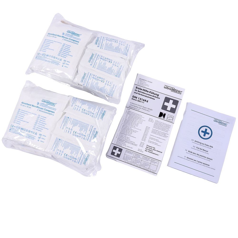 Ultramedic Erste-Hilfe-Koffer Nachfüllpackung DIN 13169 für Ultra Box Super II, Für Erste-Hilfe-Koffer "Ultra Box Super II"