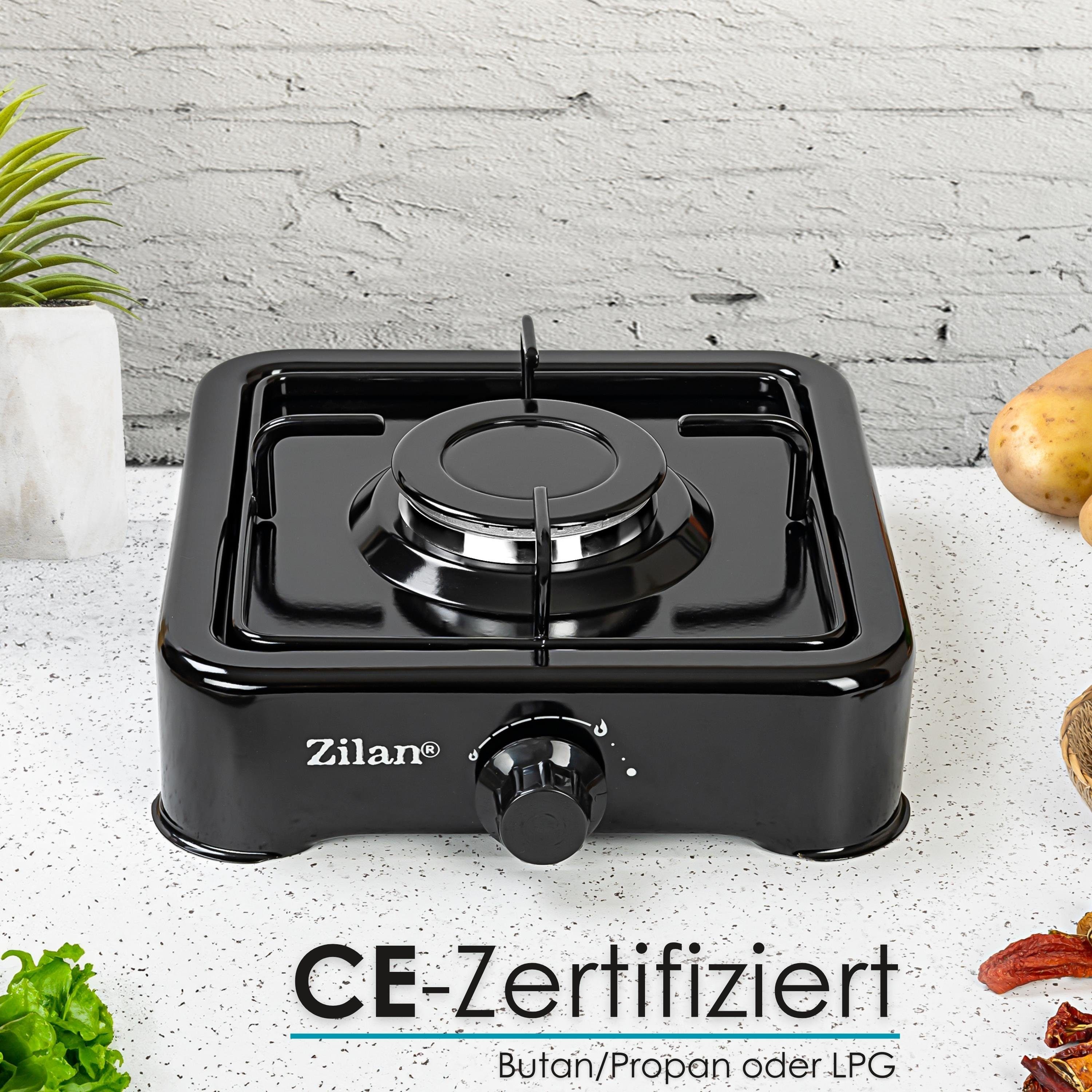Zilan Gaskocher ZLN-0018, (Set), Nutzbar mit Butan / Propan - Gas oder LPG-Mischung (Flüssiggas)