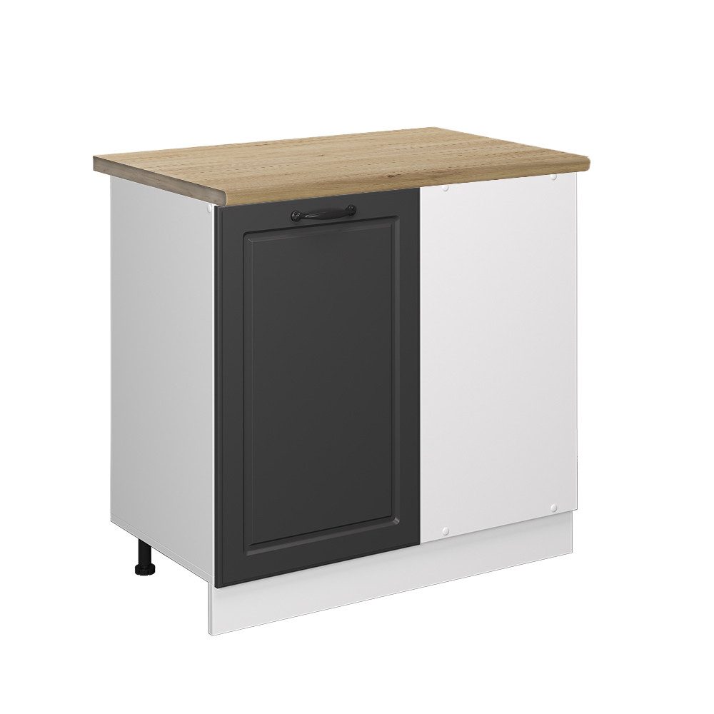 Vicco Eckunterschrank R-Line Küchen Eckschrank Anthrazit Landhaus/Weiß 86 c günstig online kaufen