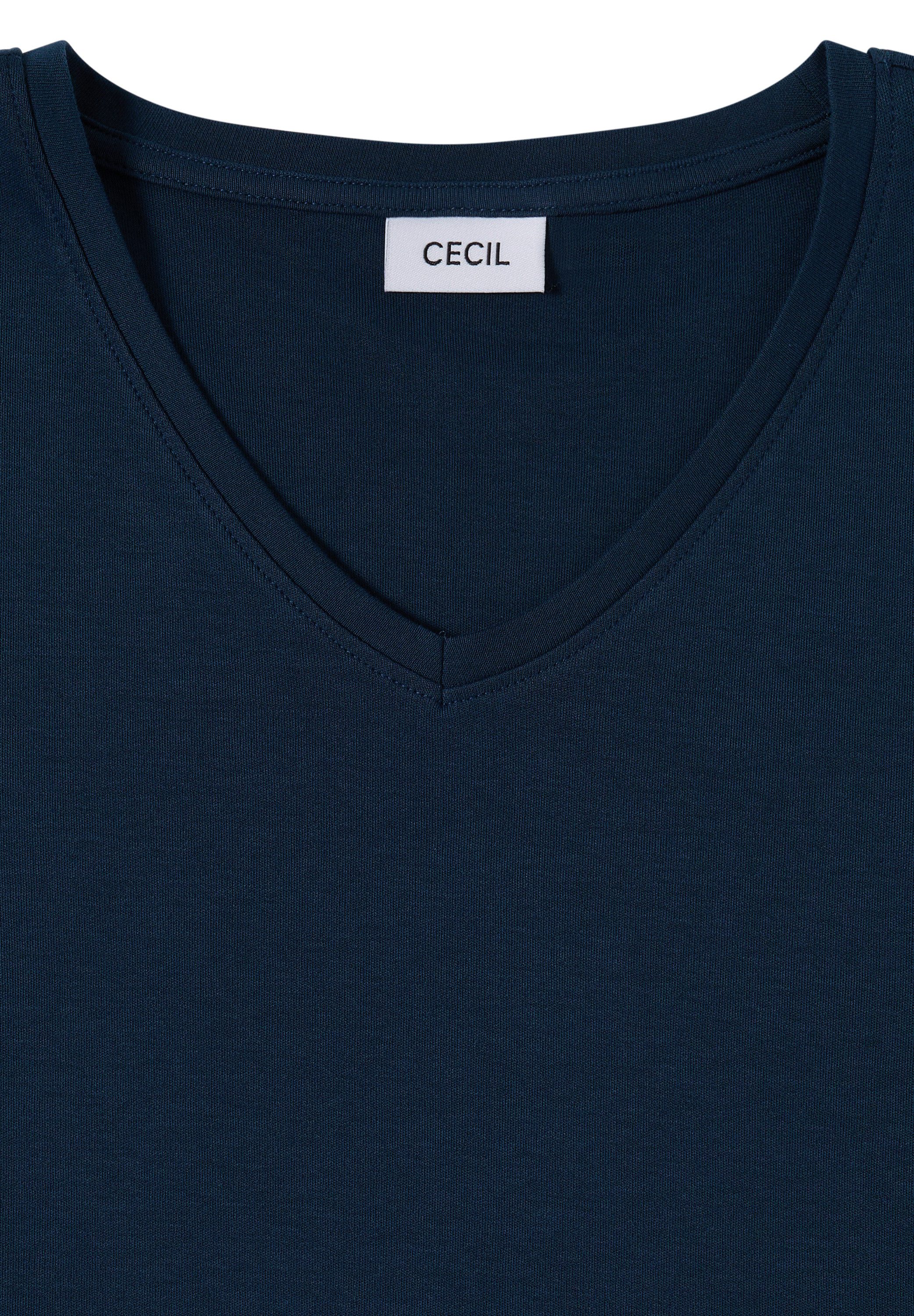 CECIL V-Shirt aus reiner Baumwolle – Bild 5 von 5