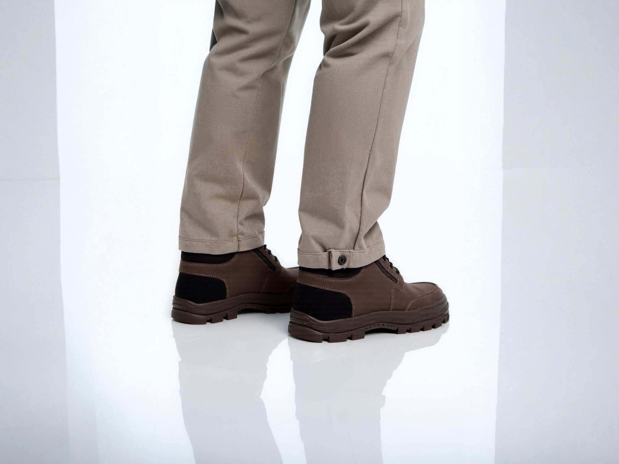 Nowaland Herren Winterstiefeletten mit warmem Innenfutter Winterstiefelette Mit Reißverschluss, warm gefüttert, pflegeleicht
