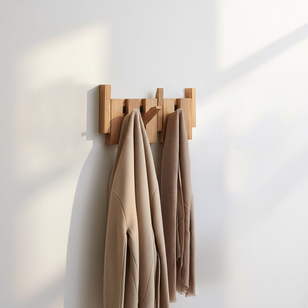 HOME DELUXE Garderobenleiste PORTE, 4 Haken, bewegliche Haken, Garderobe au günstig online kaufen