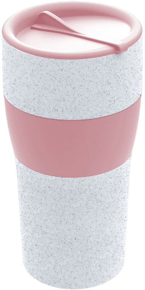 KOZIOL Thermobecher AROMA TO GO XL, Kunststoff, spülmaschinengeeignet, melaminfrei, 700 ml, Made in Germany organic pink | Thermobecher