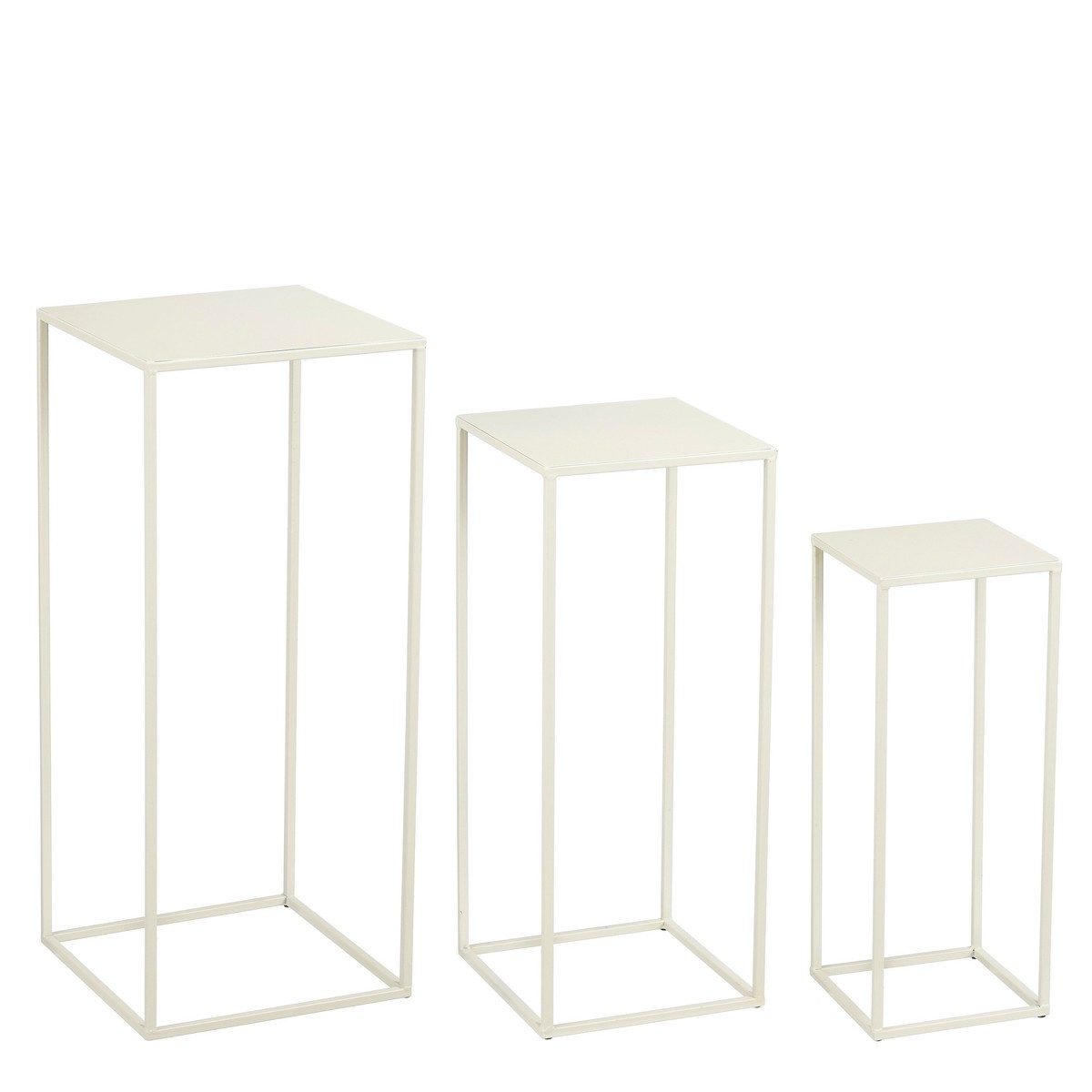 Mica Decorations Beistelltisch Mica Decorations Quinty Beistelltisch off white Satz von 3 - l30xb30xh