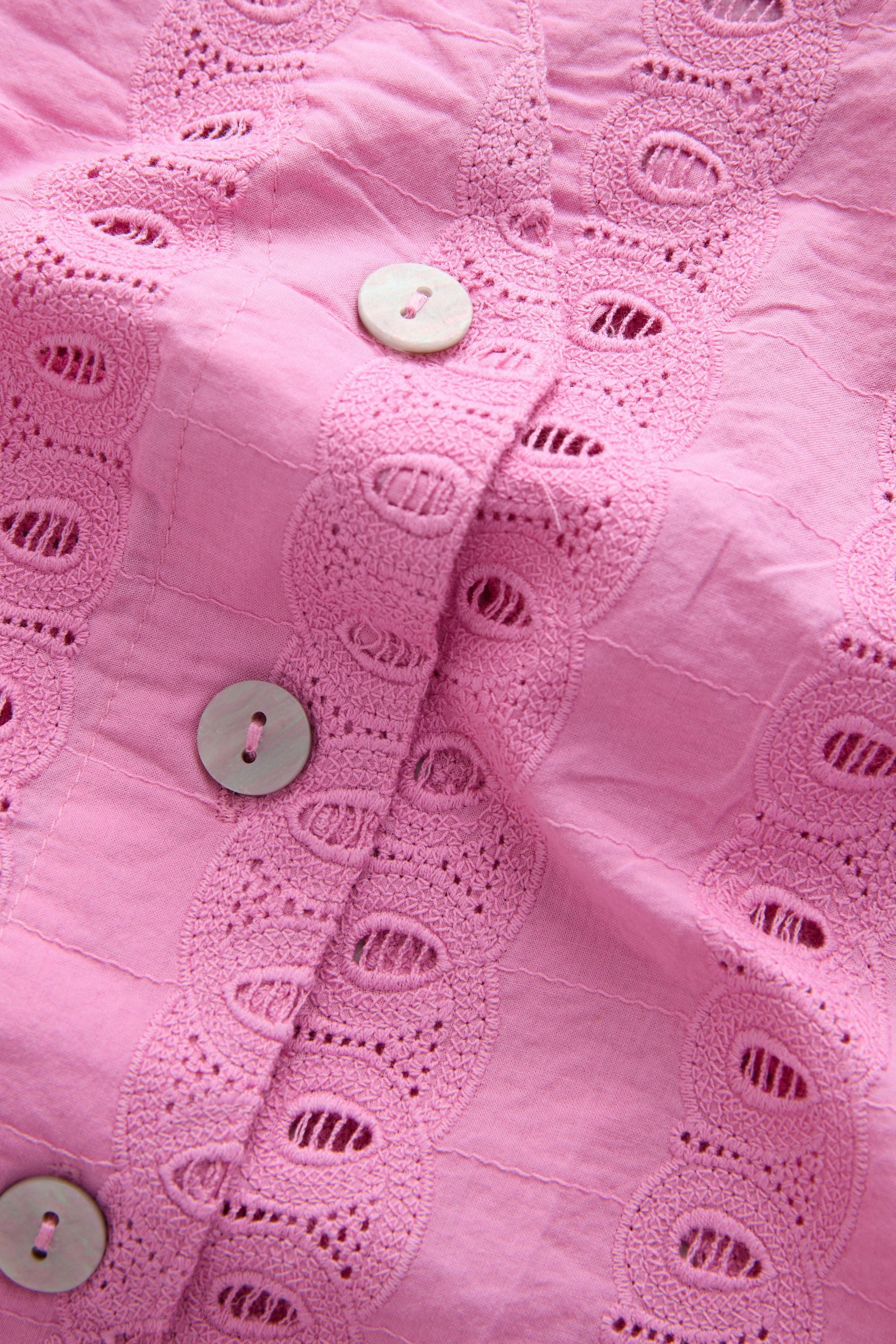 Next Anzugweste Weste mit Knopfleiste und Lochstickerei (1-tlg) günstig online kaufen