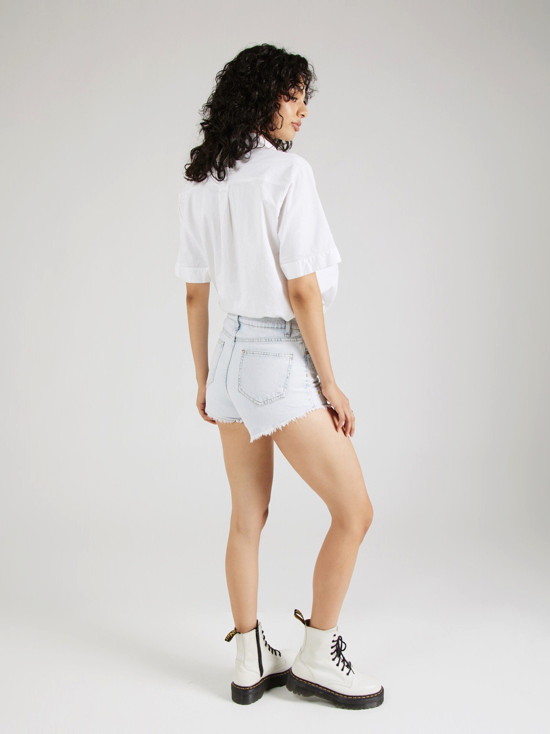 Trendyol Jeansshorts (1-tlg) Stickerei