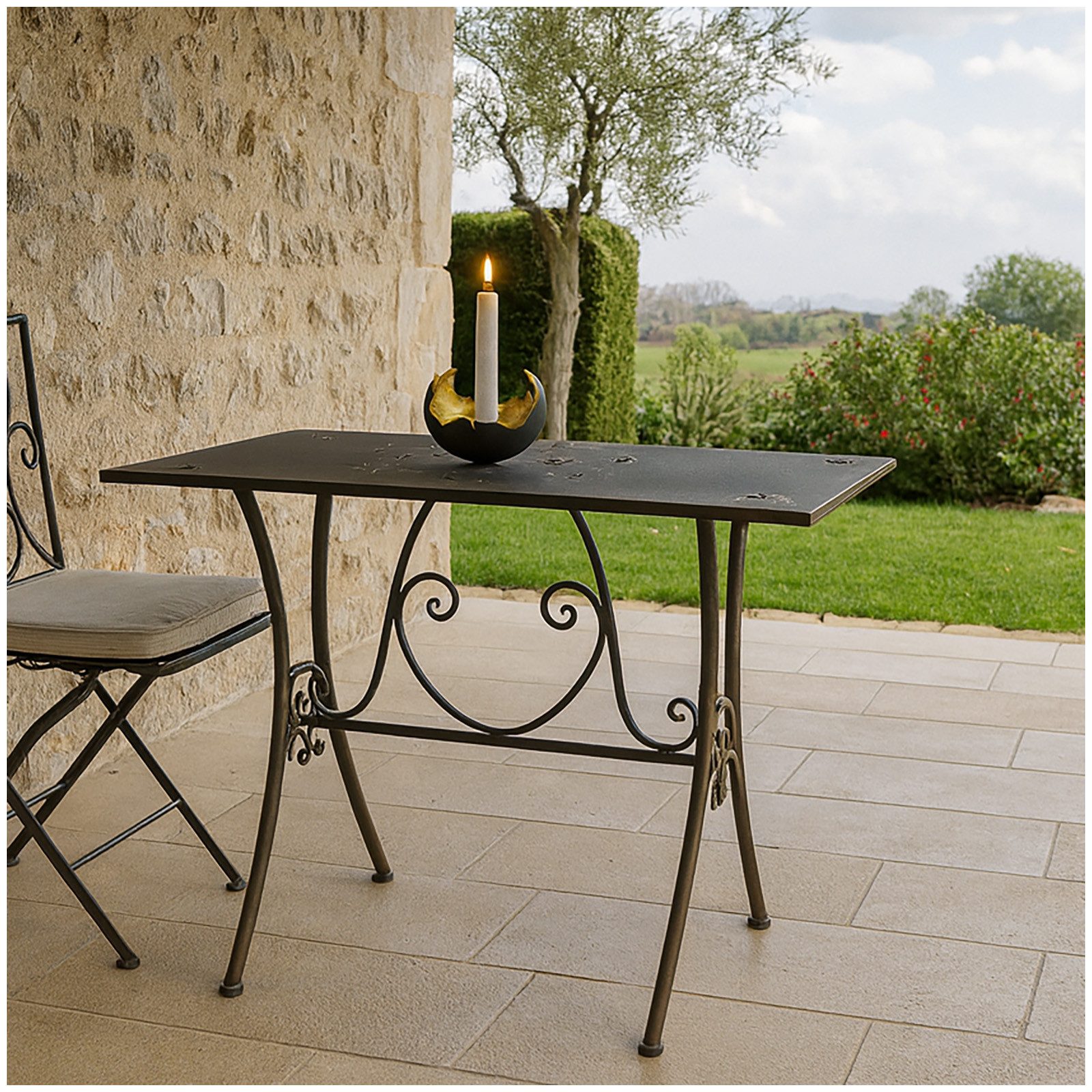 HTI-Living Gartentisch Gartentisch 120 Lily (Stück, 1 Gartentisch), Metallt günstig online kaufen