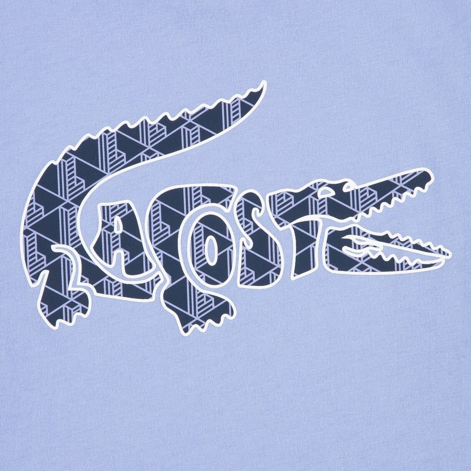 Lacoste T-Shirt Lacoste Mädchen-T-Shirt mit großem Monogramm-Krokodil – Lila
