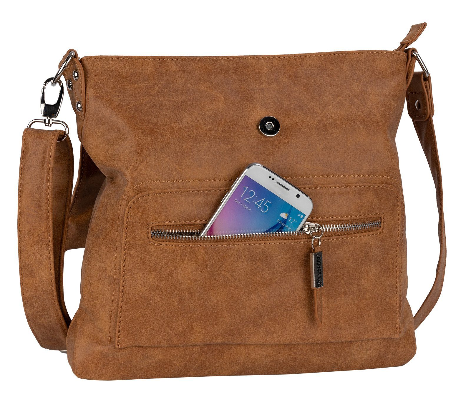 BAG STREET Sporttasche Bag Street Damentasche Umhängetasche Handtasche Schultertasche, als Schultertasche, Umhängetasche tragbar