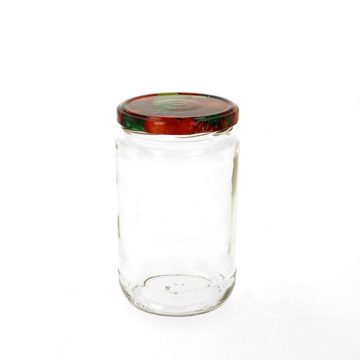 MamboCat Einmachglas 12er Set Rundglas 720 ml To 82 Obst Deckel incl. Rezeptheft, Glas