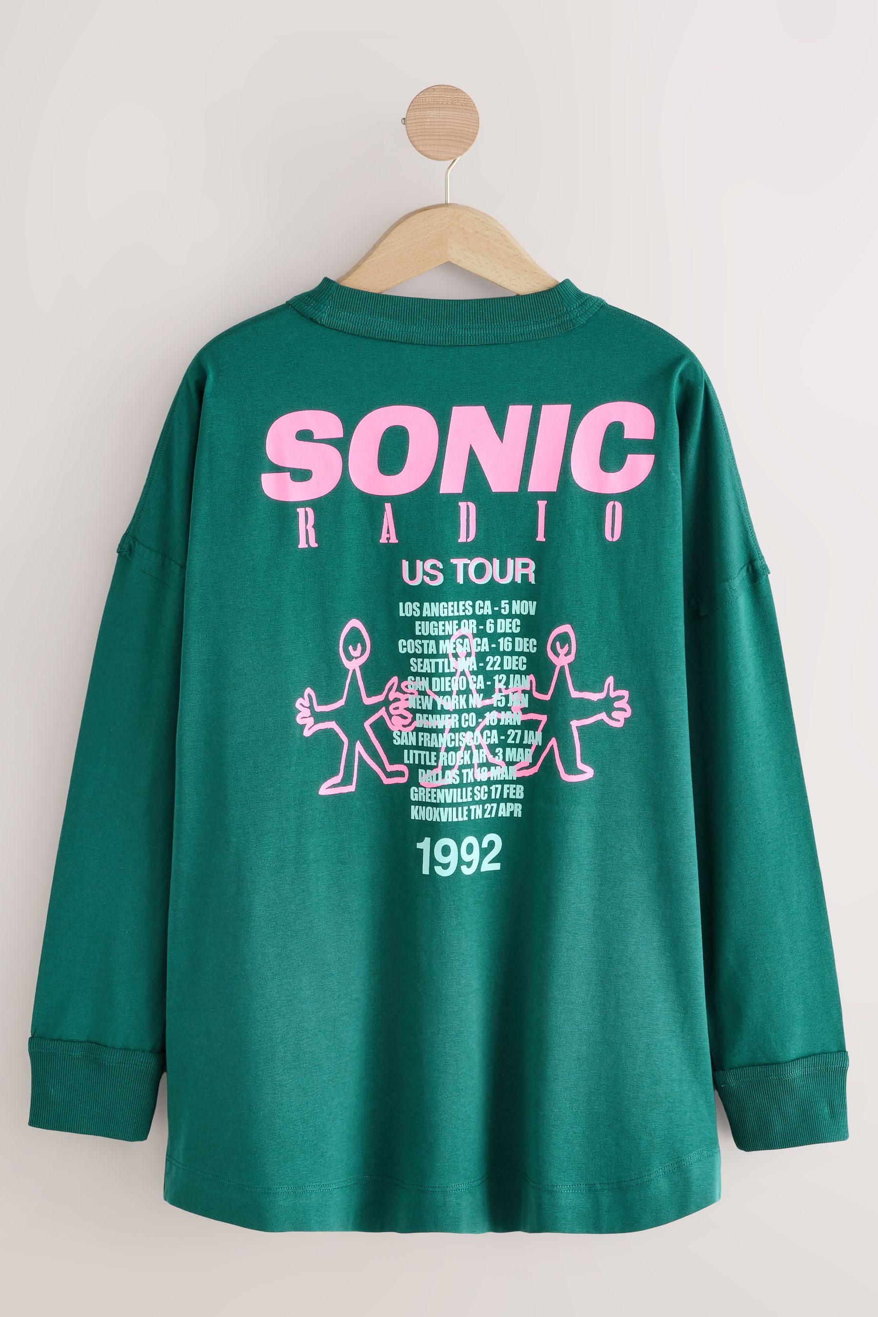 Next Langarmshirt Langärmeliges Rundhalsoberteil mit Grafik (1-tlg) günstig online kaufen