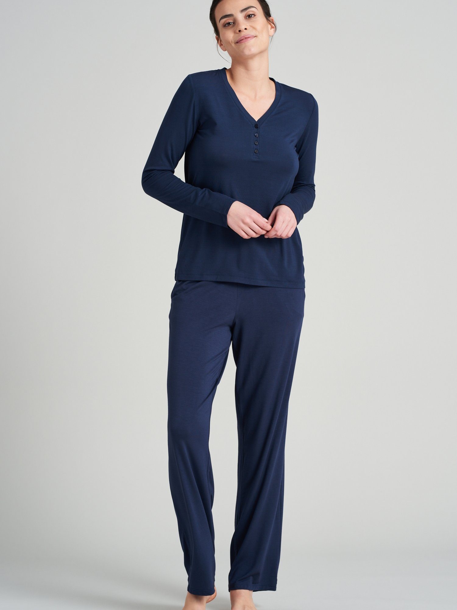 Schiesser Pyjamaoberteil Mix Relax (1-tlg) günstig online kaufen