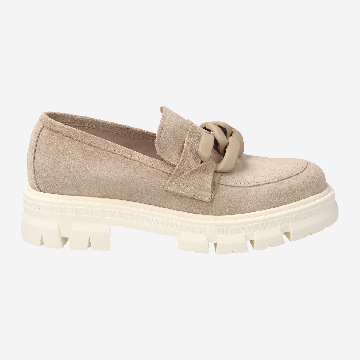 Lüke Schuhe DANA SHELL, Slipper & Mokassin in Beige für Damen Slipper