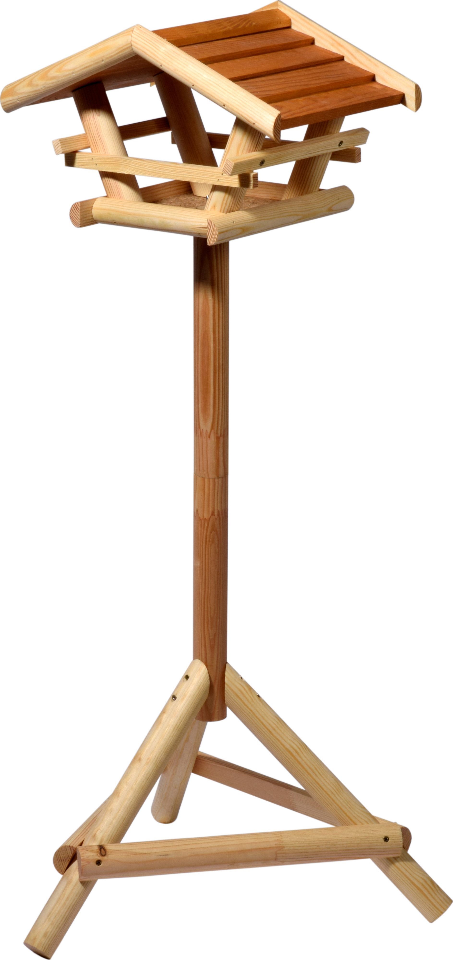 Vogelhaus Vogelfutterhaus "Berni" mit Ständer, Bernstein