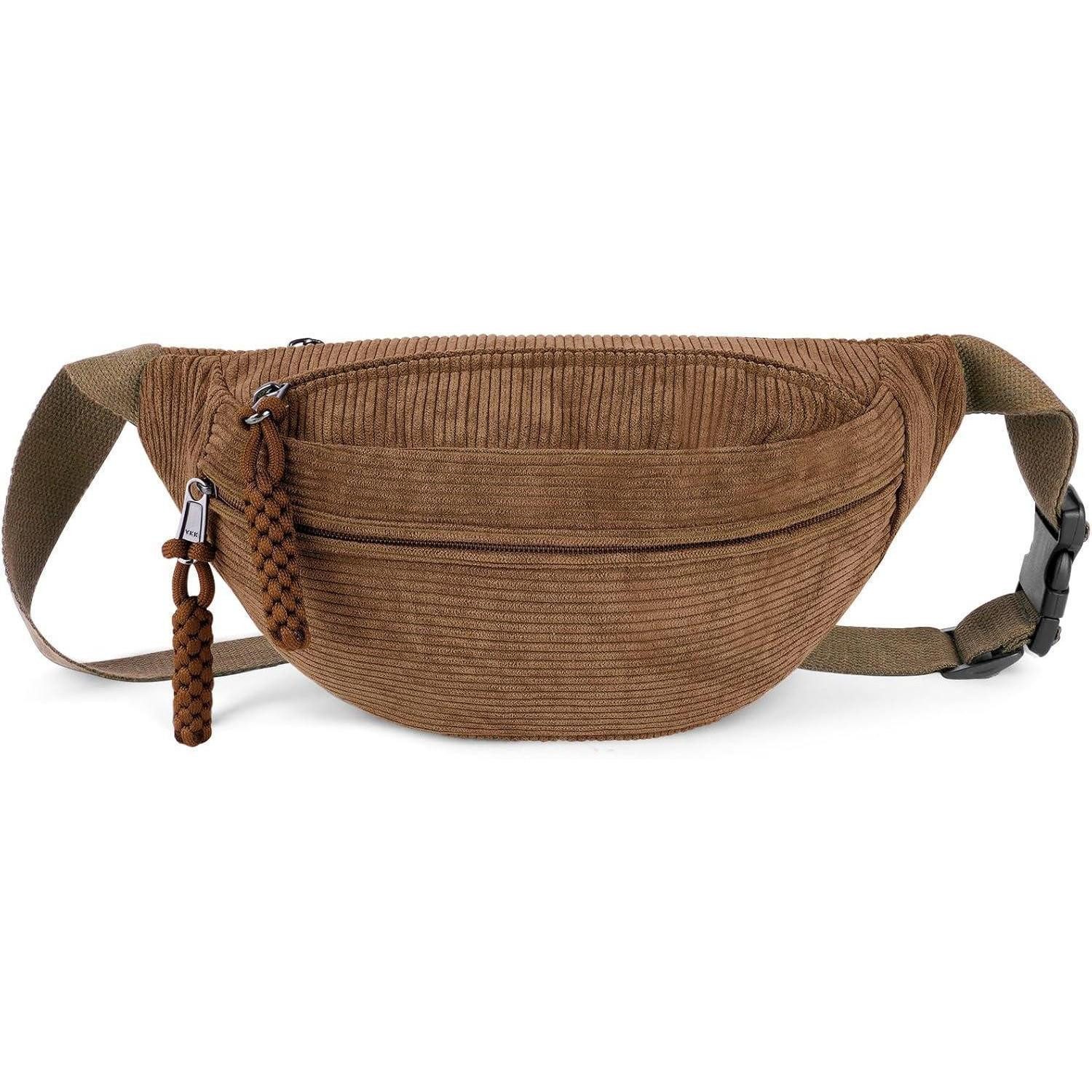 LuxusKollektion Bauchtasche Umhängetasche Damen Cord Gürteltasche Crossbody Brusttasche Bum Bags