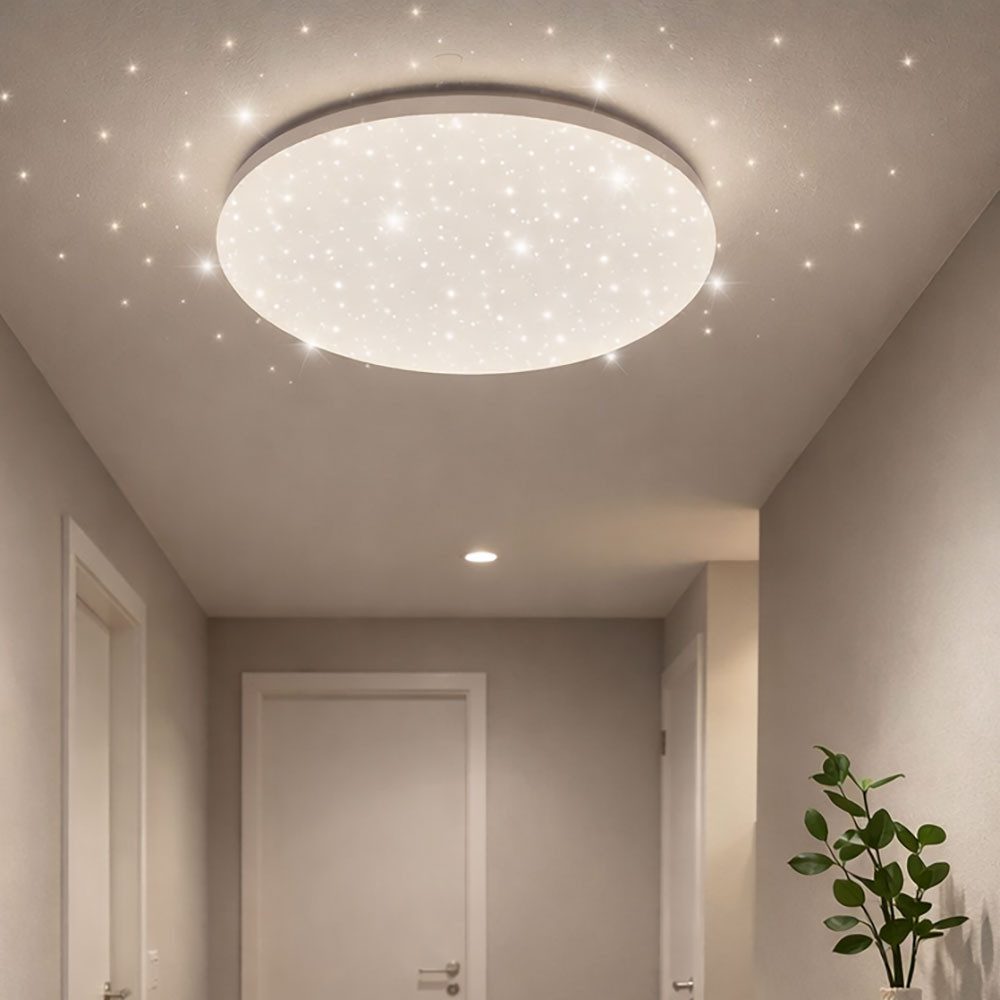 V-TAC LED-Sternenhimmel, LED-Leuchtmittel fest verbaut, Neutralweiß, LED Deckenleuchte Deckenlampe Wohnzimmerleuchte Sternenhimmel