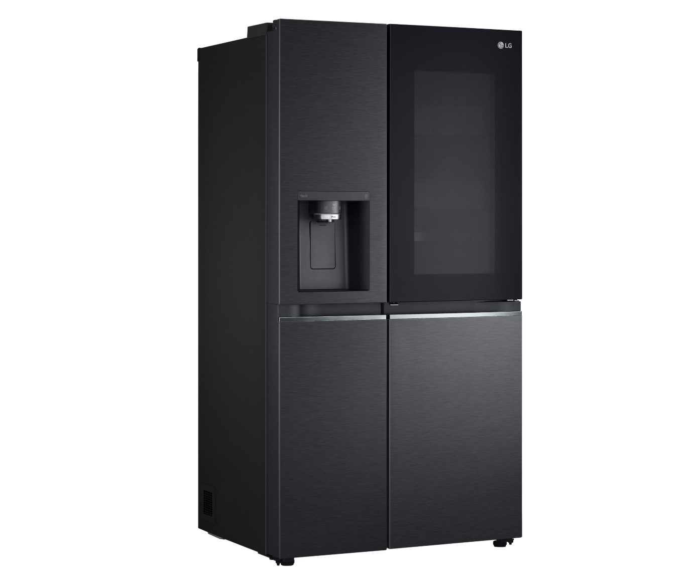 LG Side-by-Side InstaView Door-in-Door® GSXV91MCAE, 179 cm hoch, LINEARCooling, FRESH Balancer, Moist Balance Crisper