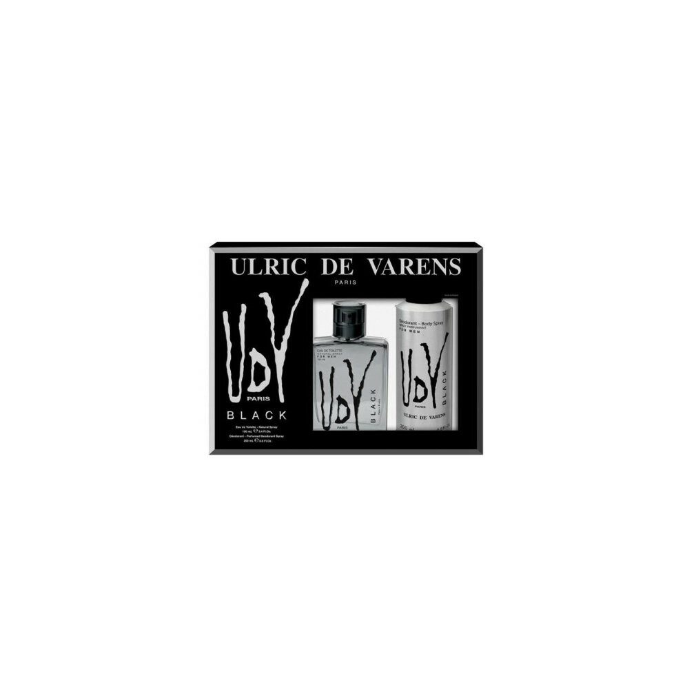 Ulric De Varens Duft-Set UDV Black For Men EdT 100ml Set 2 Artikel