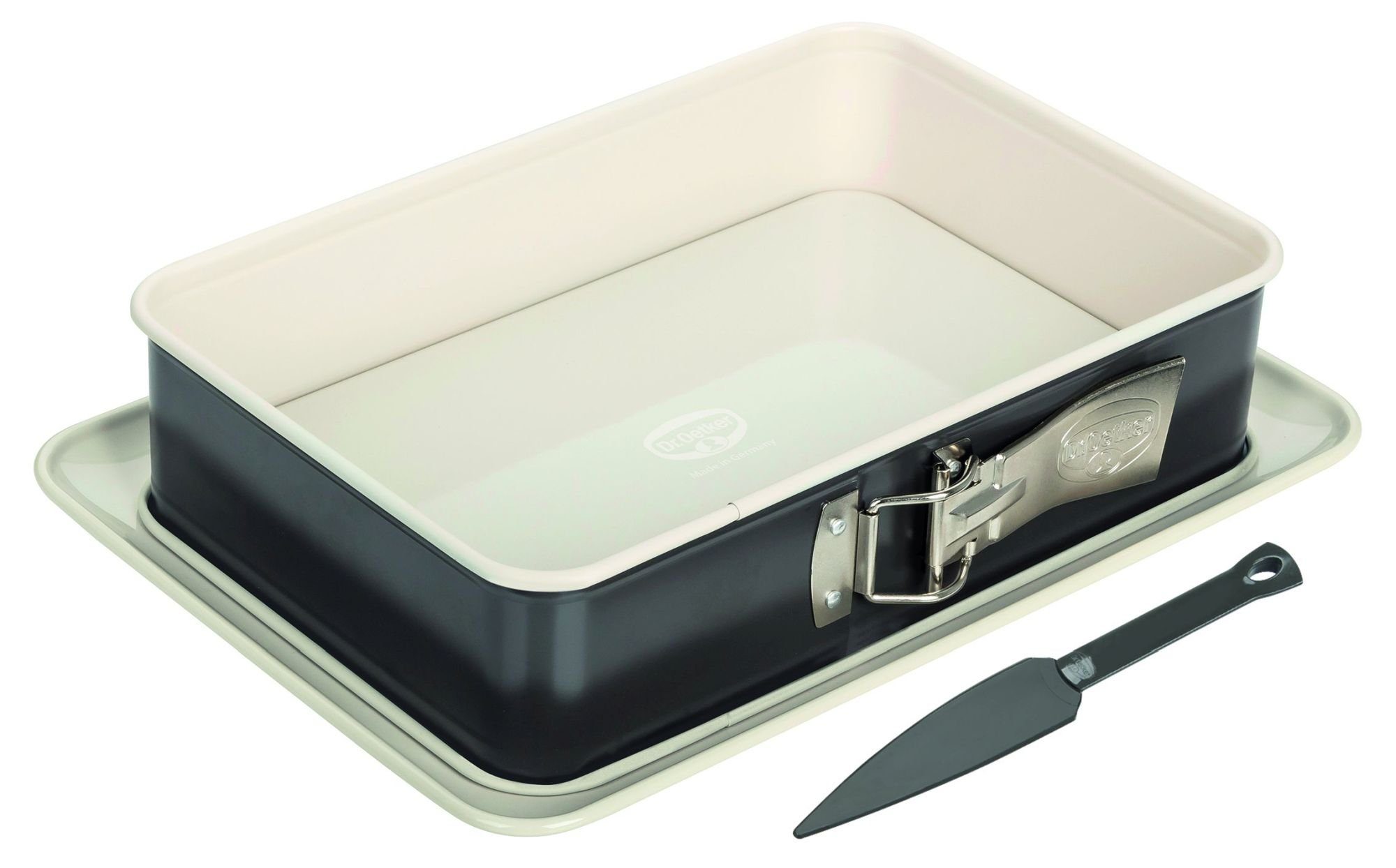 Dr. Oetker Küchenhelfer Springform Dr. Oetker - Springform Rechteck 28cm mit Kuchenlöser 4521 Exclusive